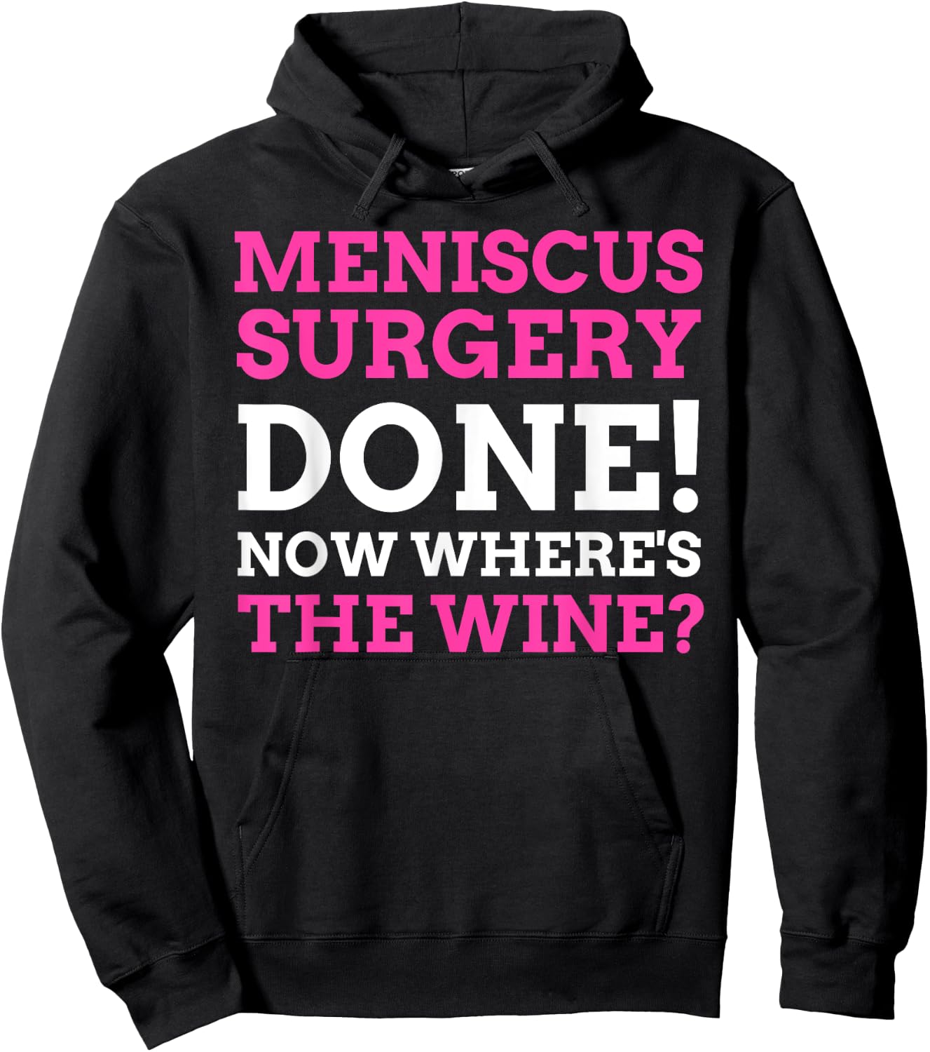 Knee Arthroscopy Gifts & Funny Torn Meniscus Surgery Hoodie - Hoodie | Black
