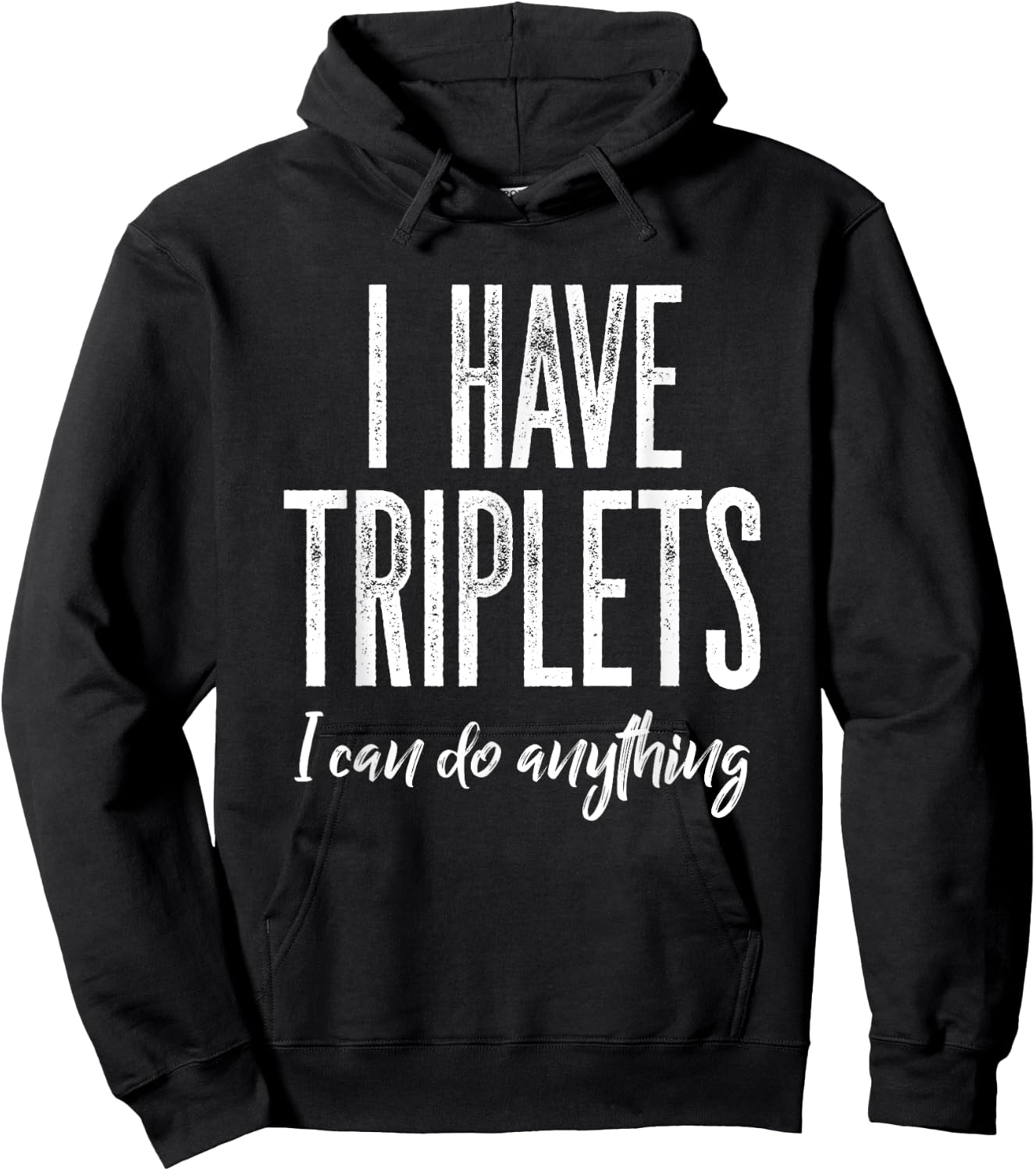 Triplet Mom Shirt Triplets Dad Cubed 3 Kids Can Do Anything Hoodie - Hoodie | Black