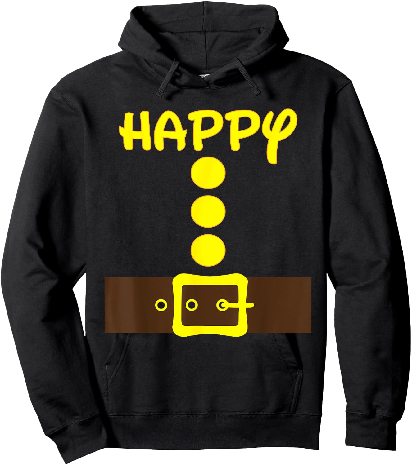 Dwarf Easy Halloween Men Women Kids Color Costume Matching Hoodie - Hoodie | Black