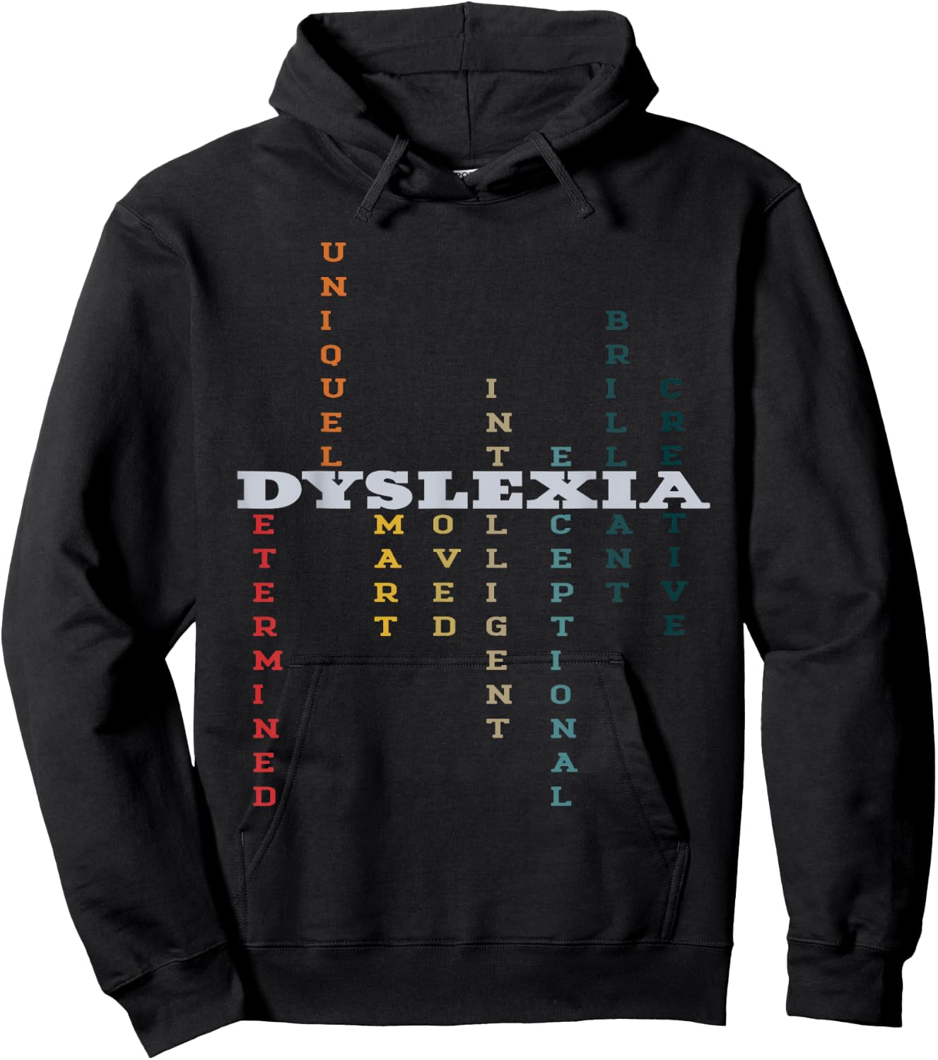 Dyslexia Awareness Novelty Dyslexia Definition Hoodie - Hoodie | Black