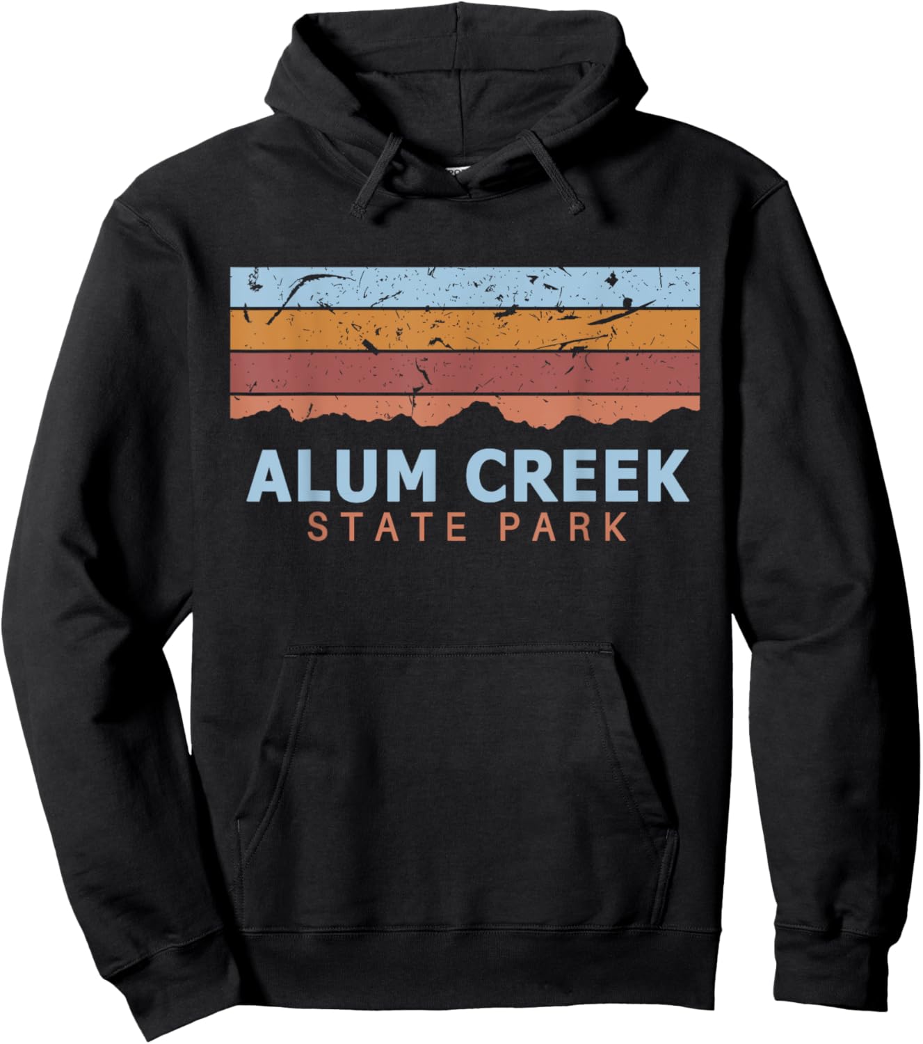 Alum Creek State Park Ohio Retro Cool Hoodie - Hoodie | Black