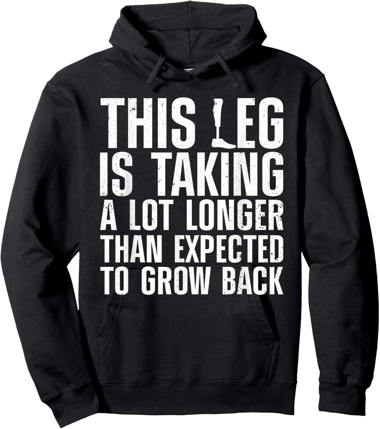 Funny Leg Amputee Design Women Amputation Survivor Hoodie - Hoodie | Black