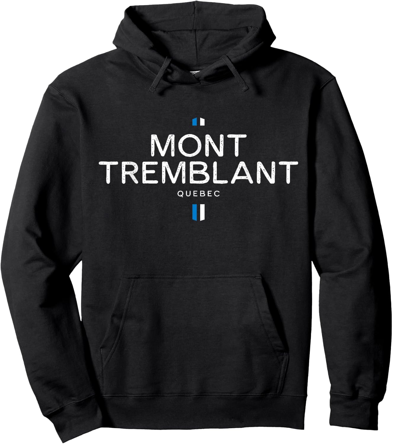 Mont Tremblant Quebec Canada Retro Vintage Hoodie - Hoodie | Black