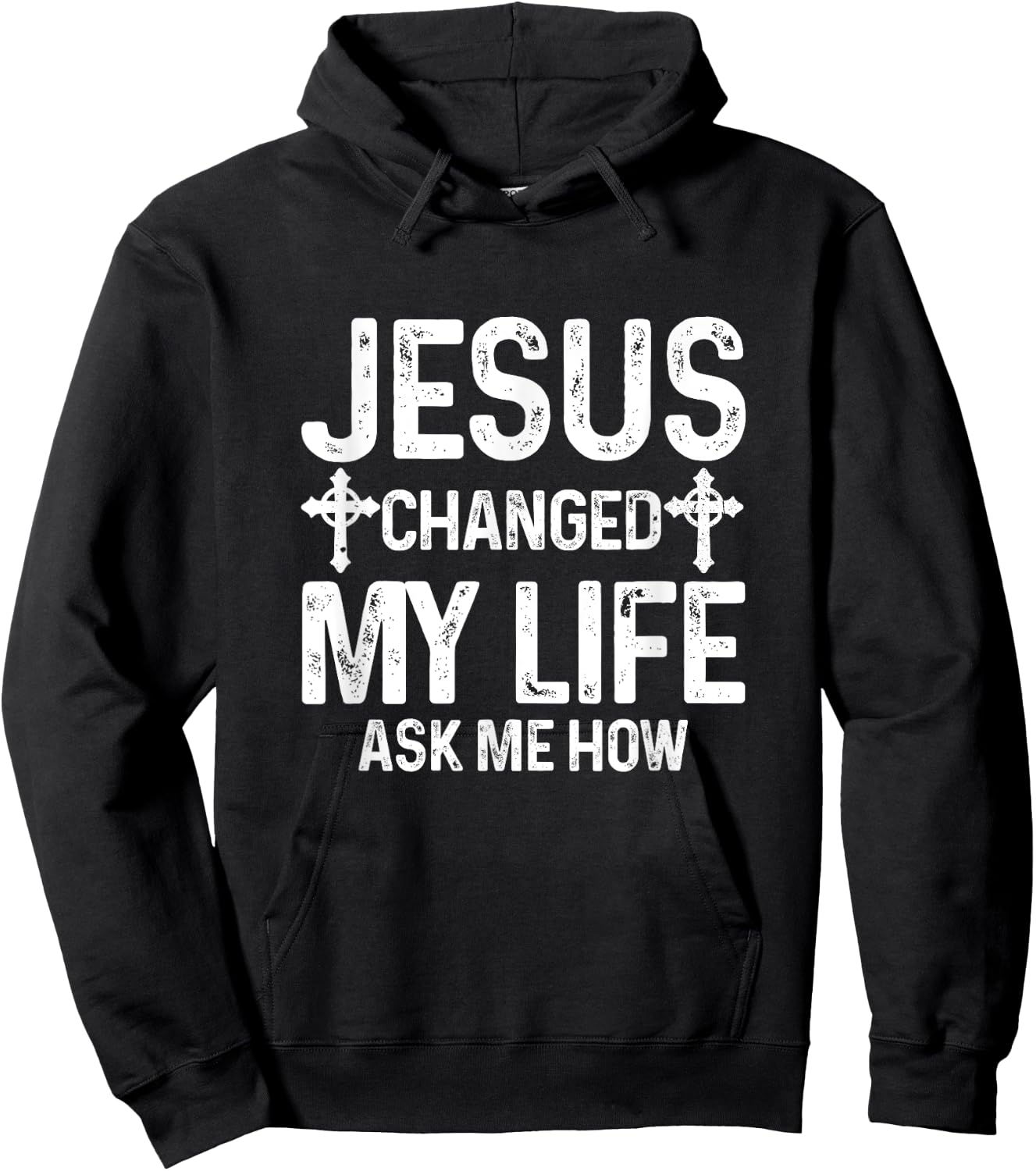 Jesus Changed My Life Asked Me How Christ Saves Christian Hoodie - Hoodie | Black