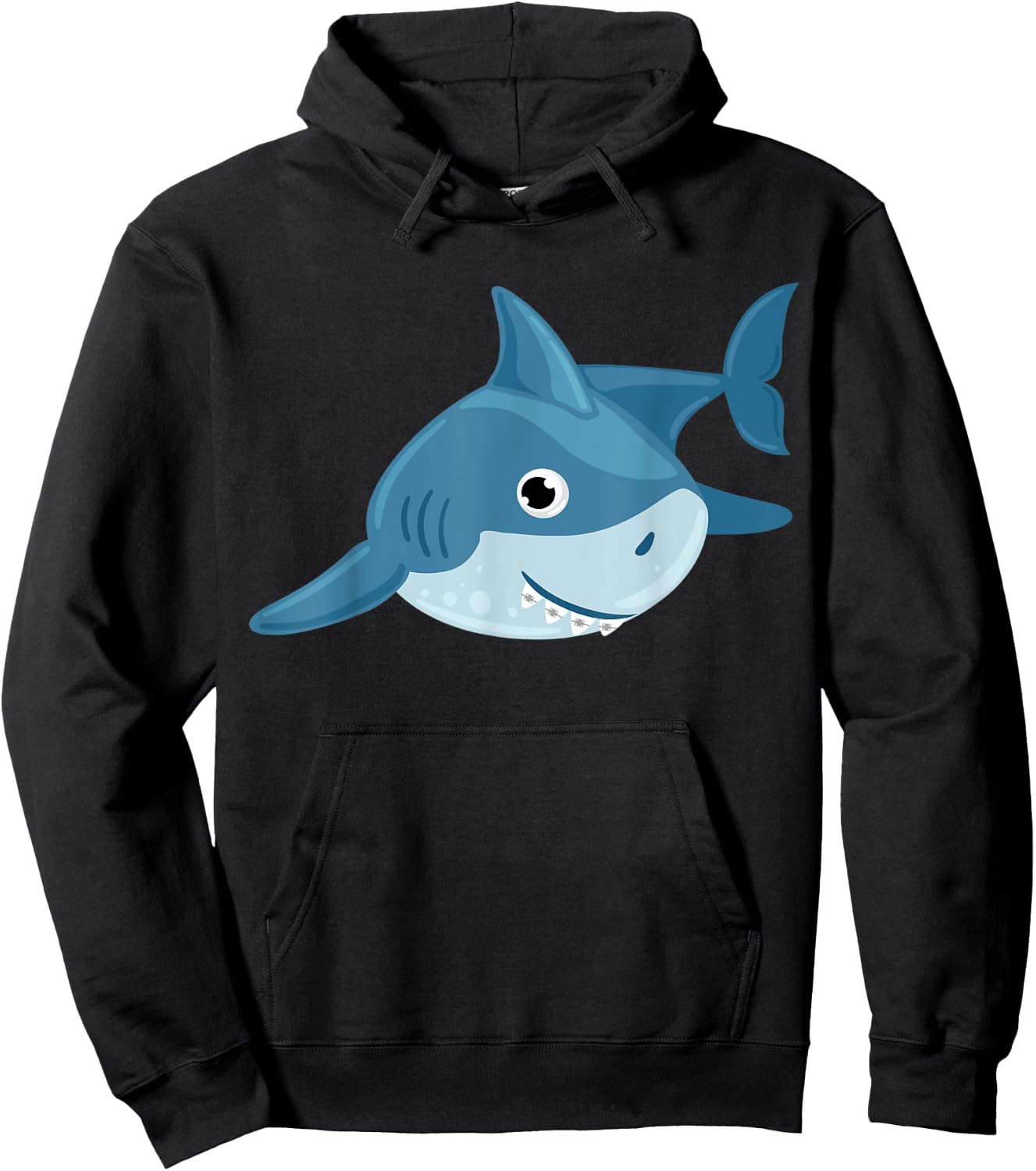 Shark Smiling Braces shirt, Orthodontist Hoodie - Hoodie | Black