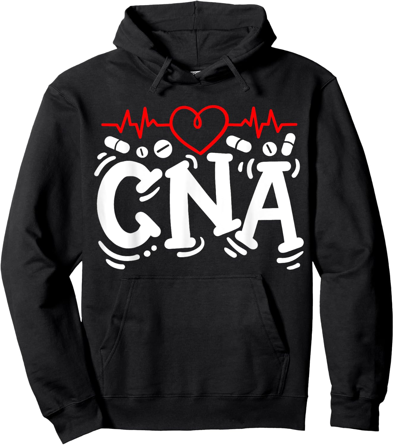 CNA Certified Nursing Assistant Hoodie - Hoodie | Black