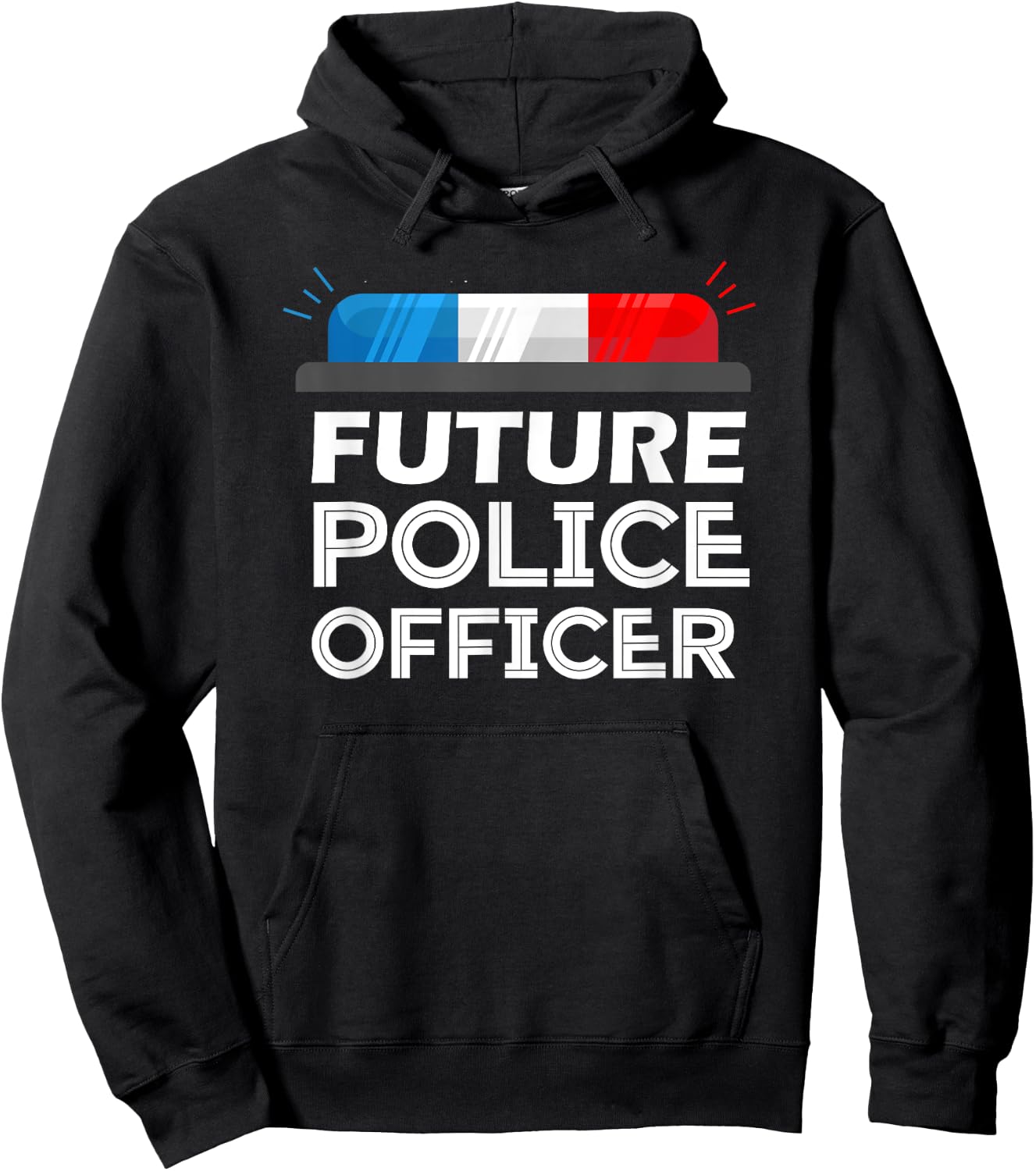 Inspiring Saying Future Police Officer Kids Sheriff Boys Gag Hoodie - Hoodie | Black