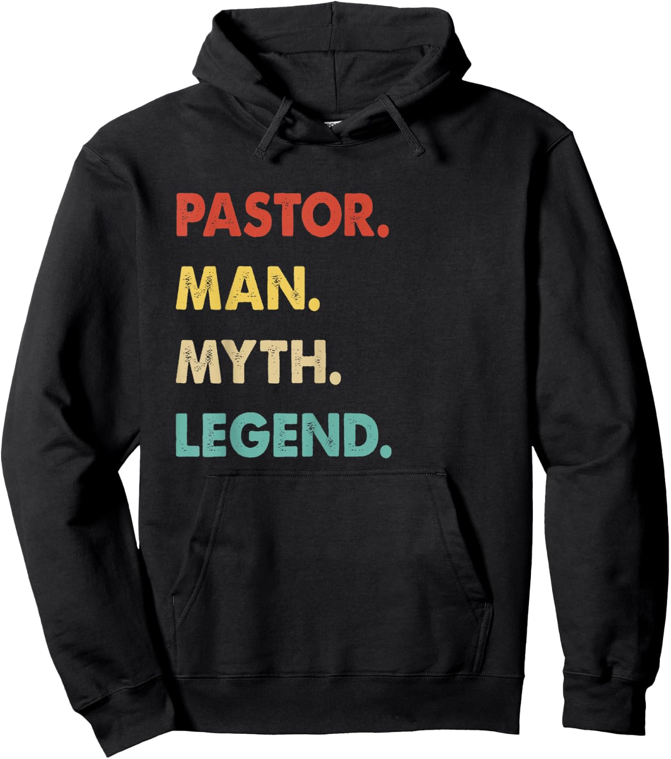 Retro Pastor Man Myth Legend Hoodie - Hoodie | Black