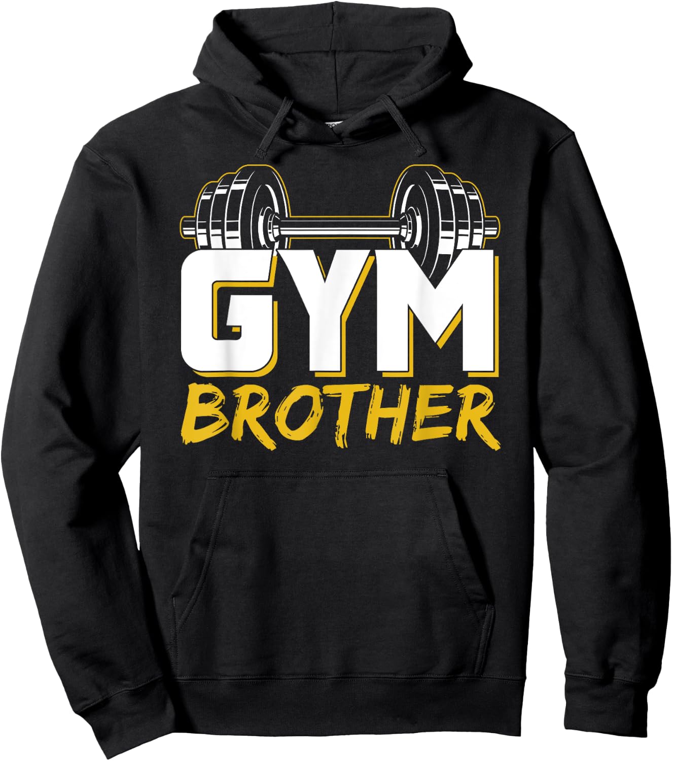 Gym Brother Training Fitness Workout Weightlifting Hoodie - Hoodie | Black