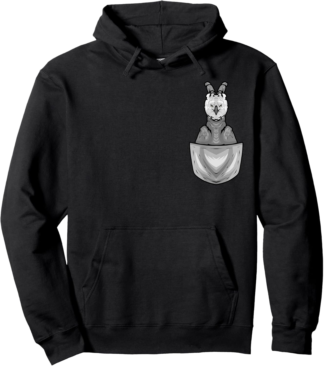 Harpy Eagle In Pocket Raptor Birds Bird Lover Harpy Eagle Hoodie - Hoodie | Black
