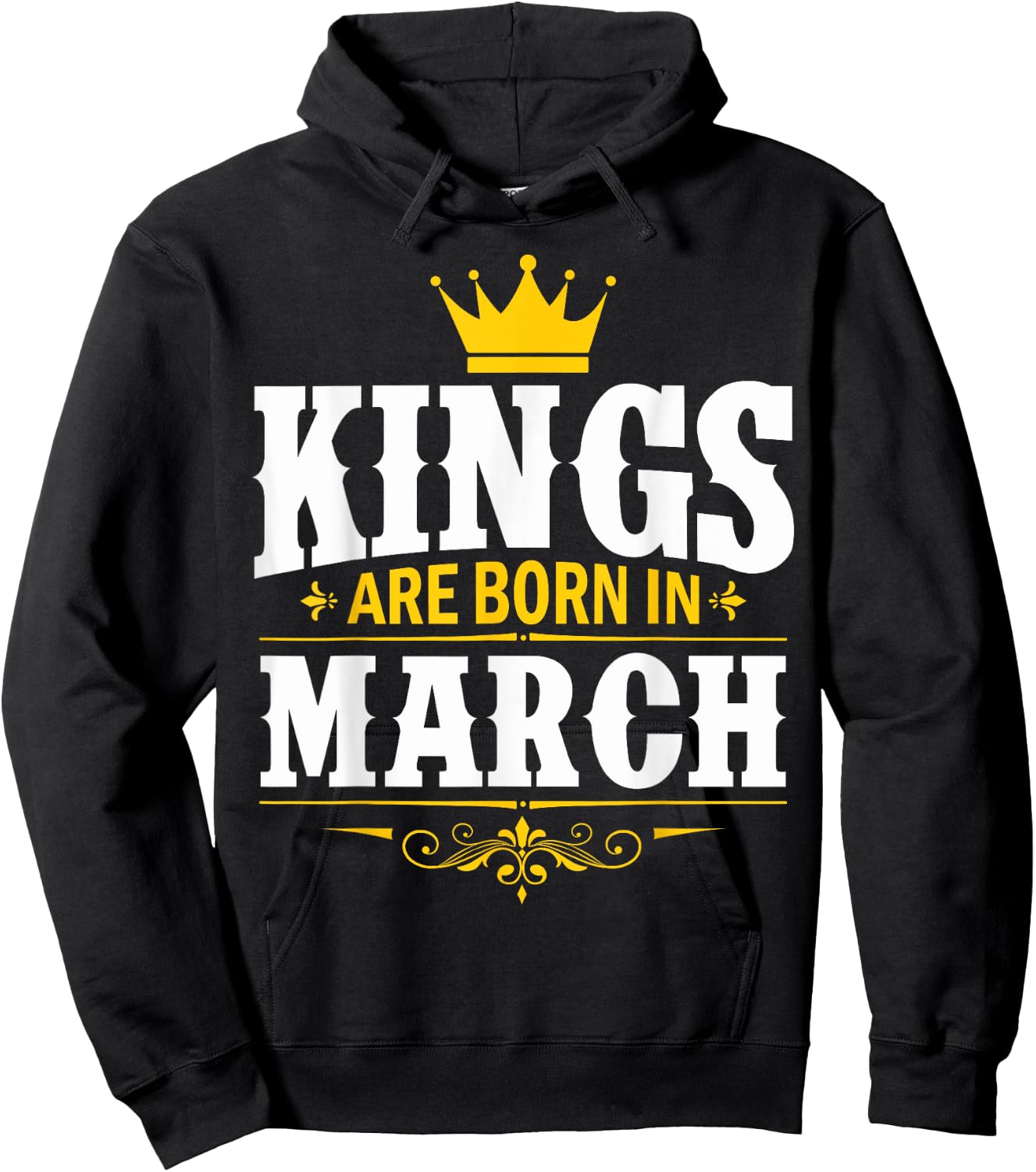 Kings Are Born In March Hoodie - Hoodie | Black