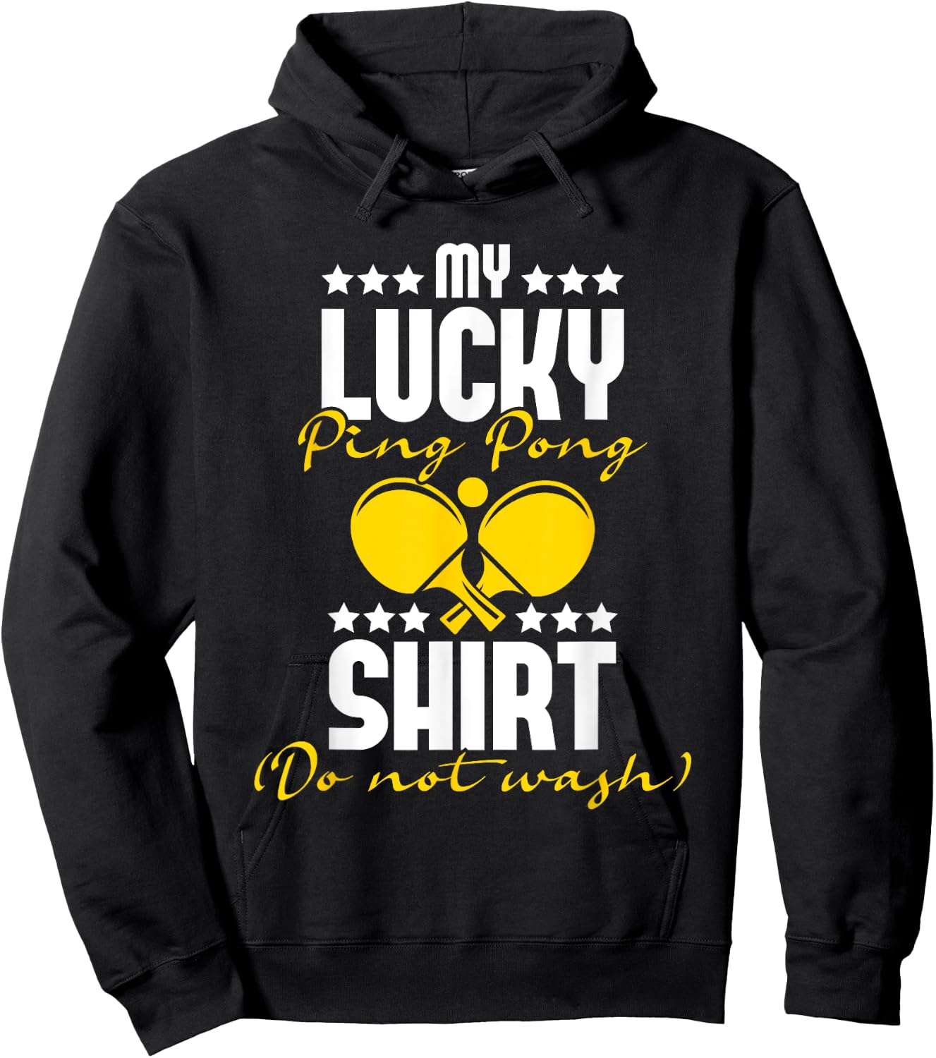 My Lucky Ping Pong Shirt - Table Tennis Player Sports Lover Hoodie - Hoodie | Black