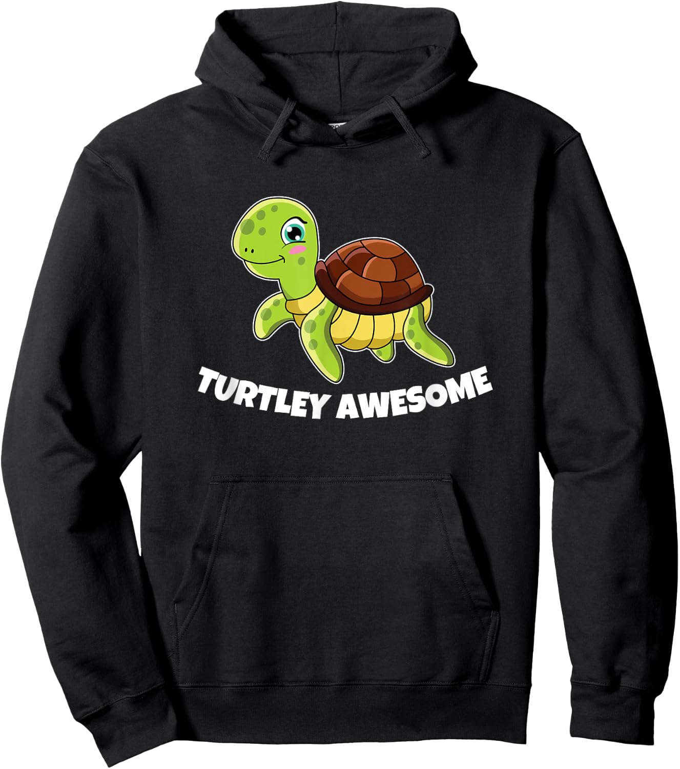 Turtley Awesome Totally Awesome Funny Tortoise Sea Turtle Hoodie - Hoodie | Black