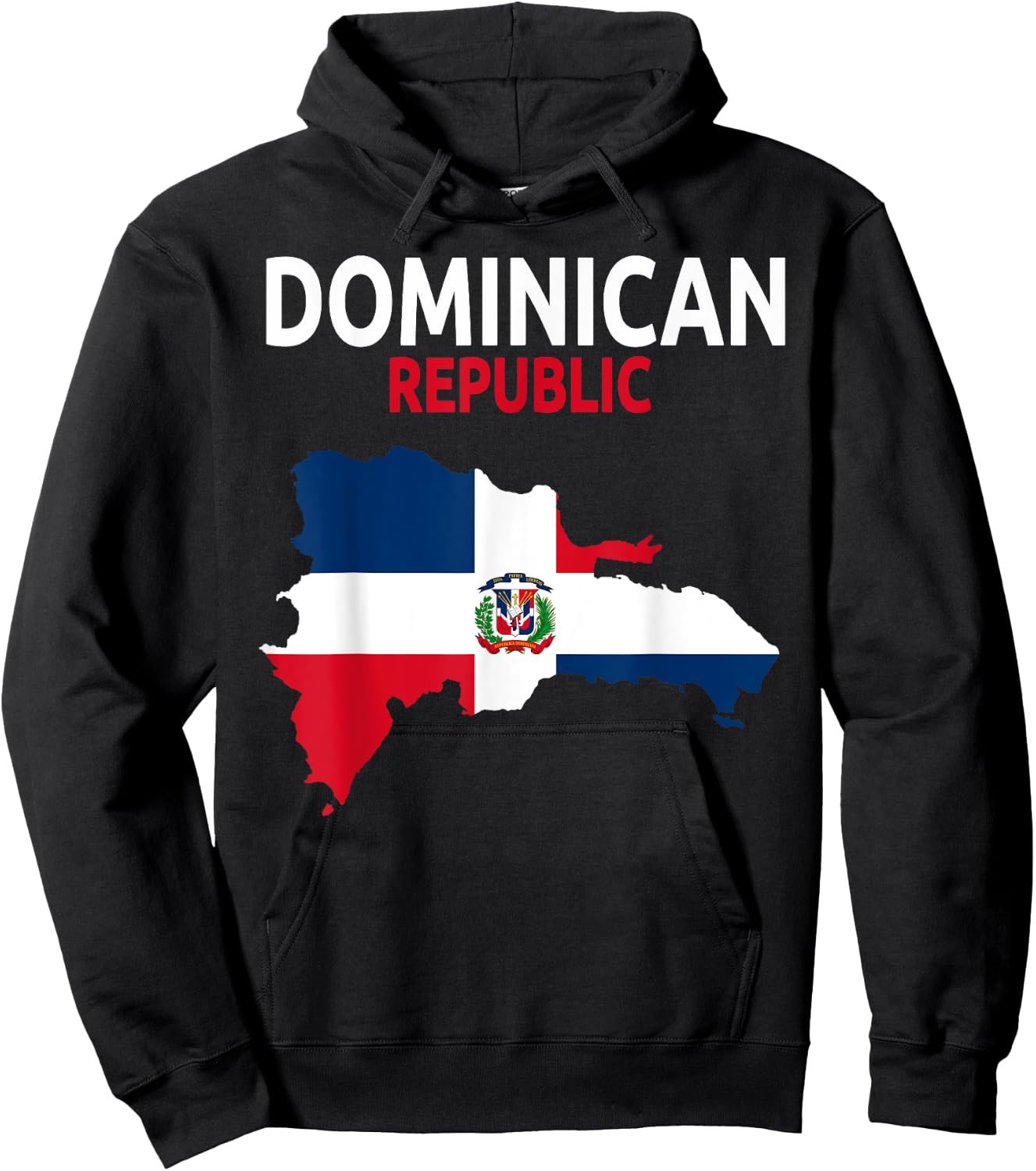 Dominican Republic Flag Idea & Dominican Flag Outfit Hoodie - Hoodie | Black