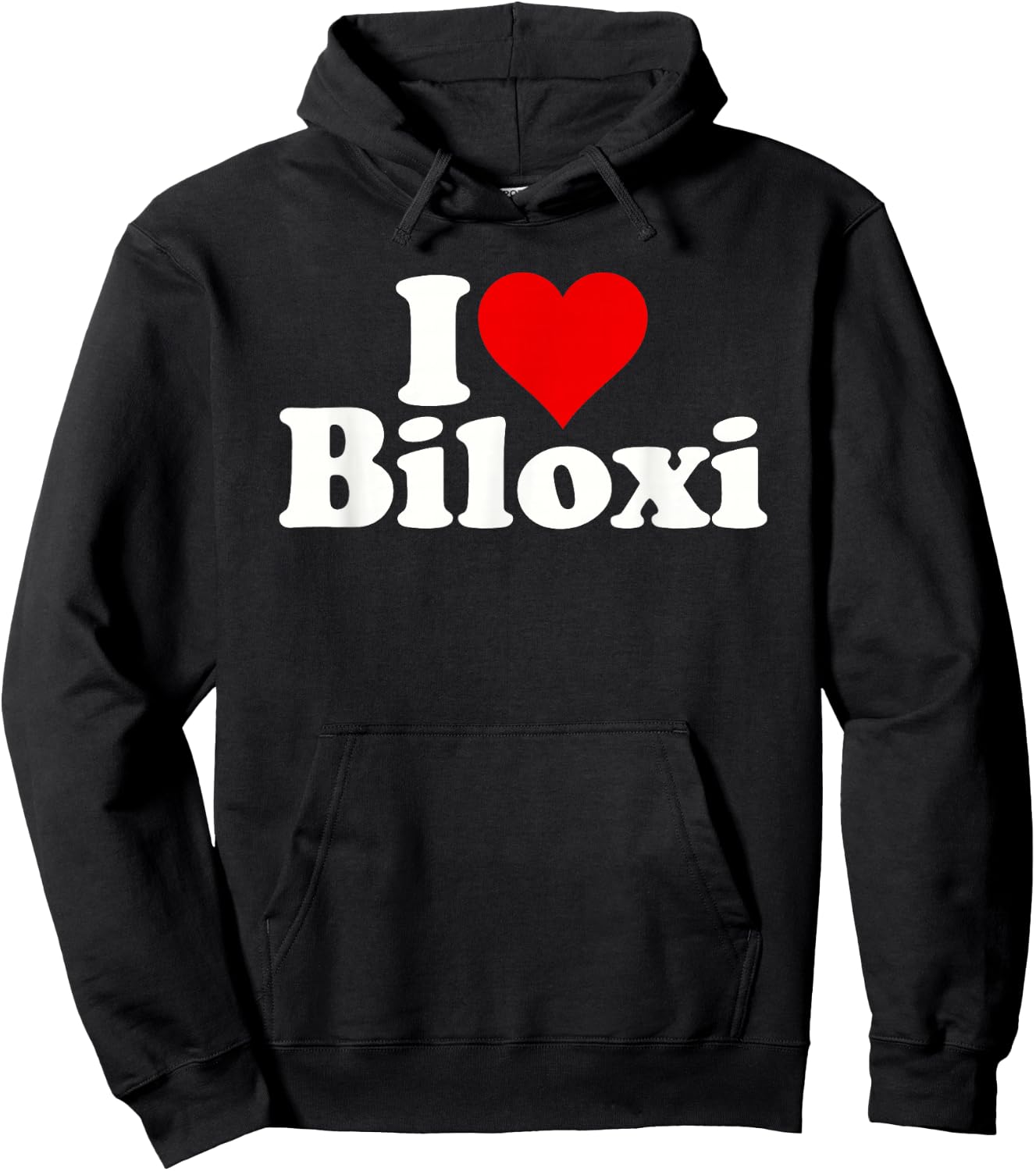 I Love Heart Biloxi Mississippi Hoodie - Hoodie | Black
