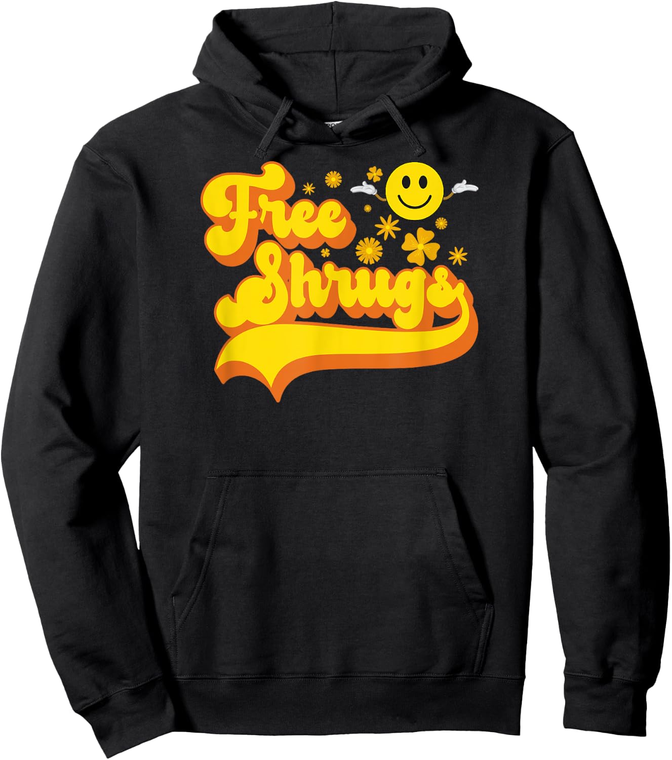 Free Shrugs - Funny Classic Parody Hoodie - Hoodie | Black
