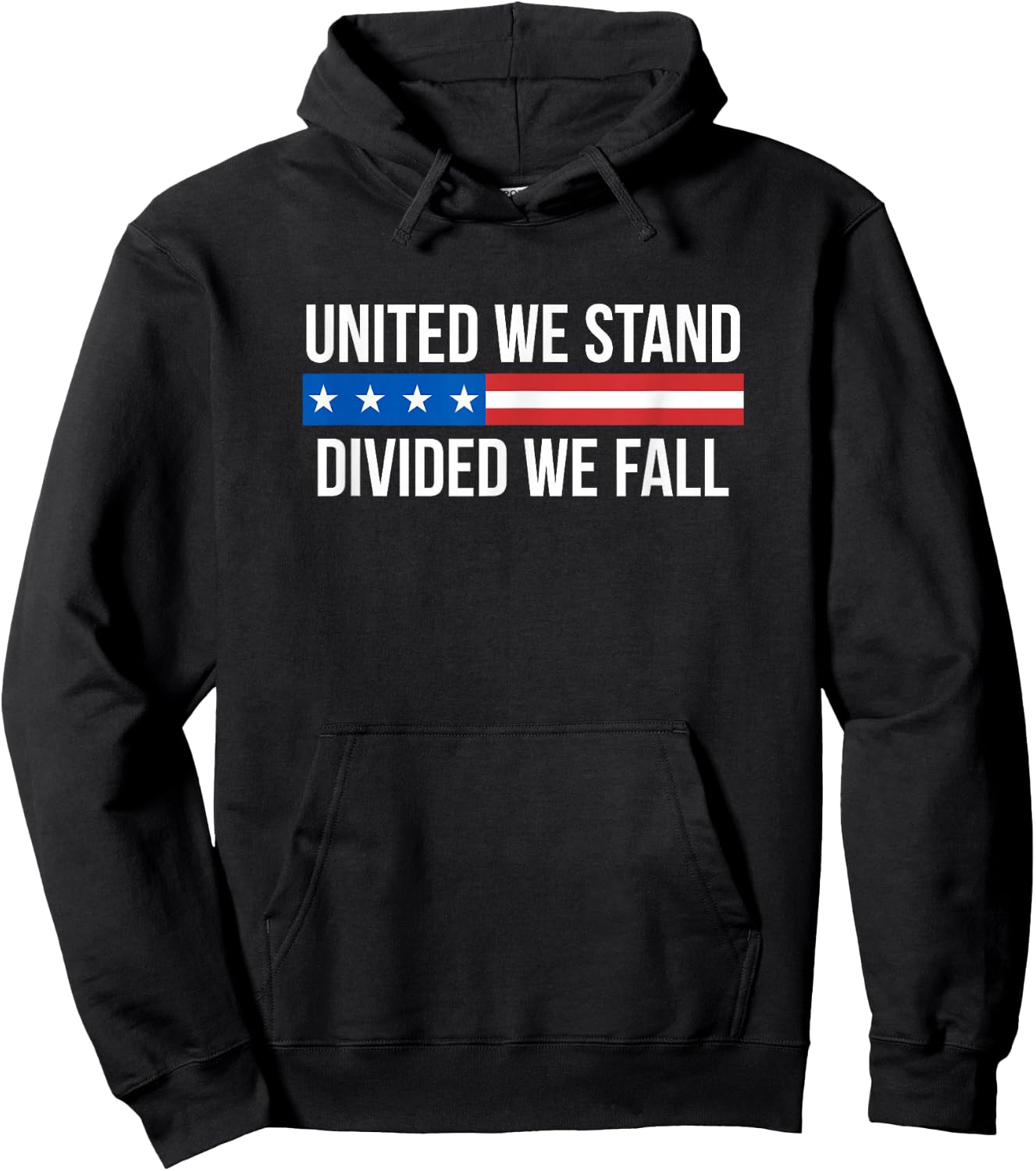 United We Stand - Divided We Fall Hoodie - Hoodie | Black
