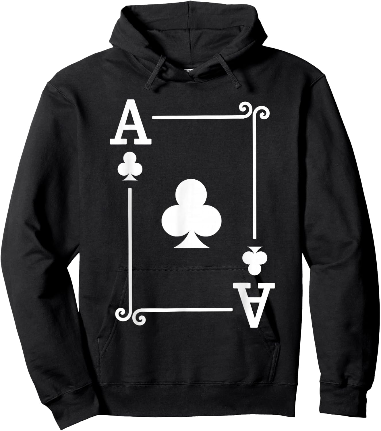 Playing Cards Costume - Ace Clubs Card - Ace Card Hoodie - Hoodie | Black