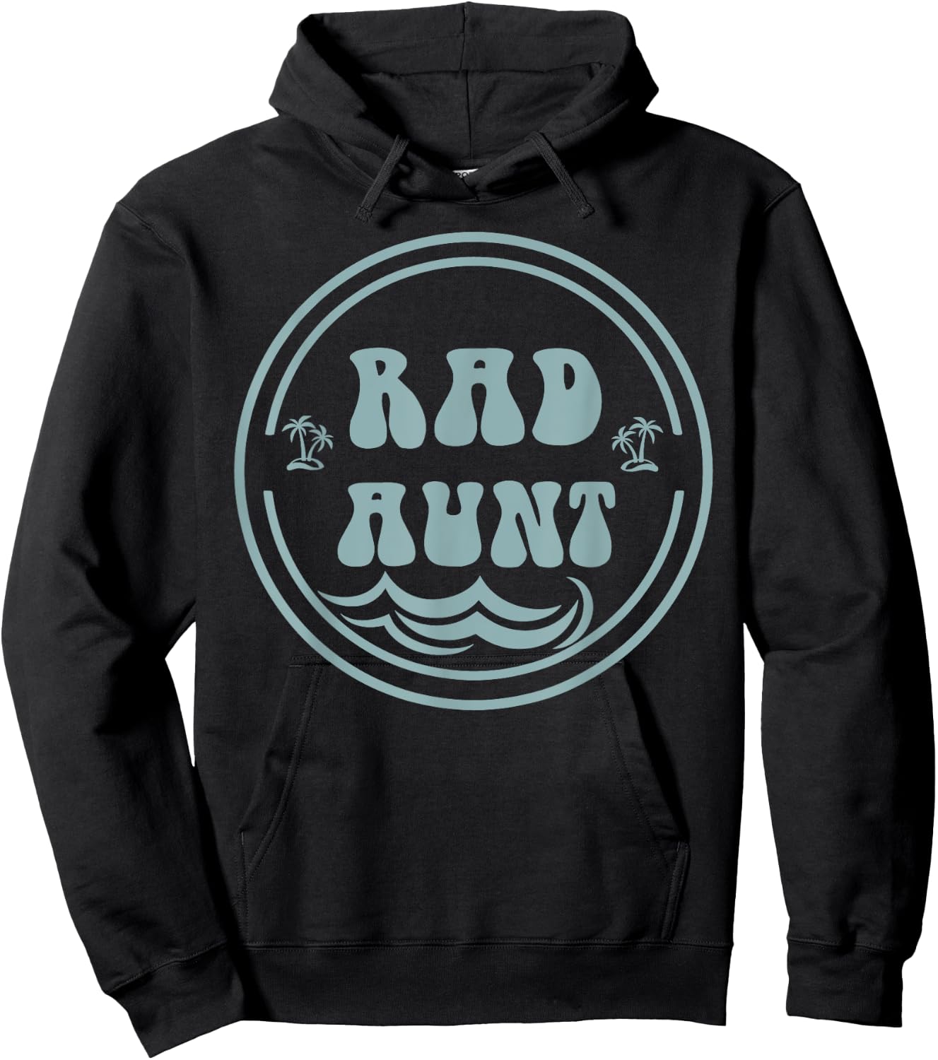 Rad Aunt Surf Matching Birthday The Big One 1st Birthday Hoodie - Hoodie | Black