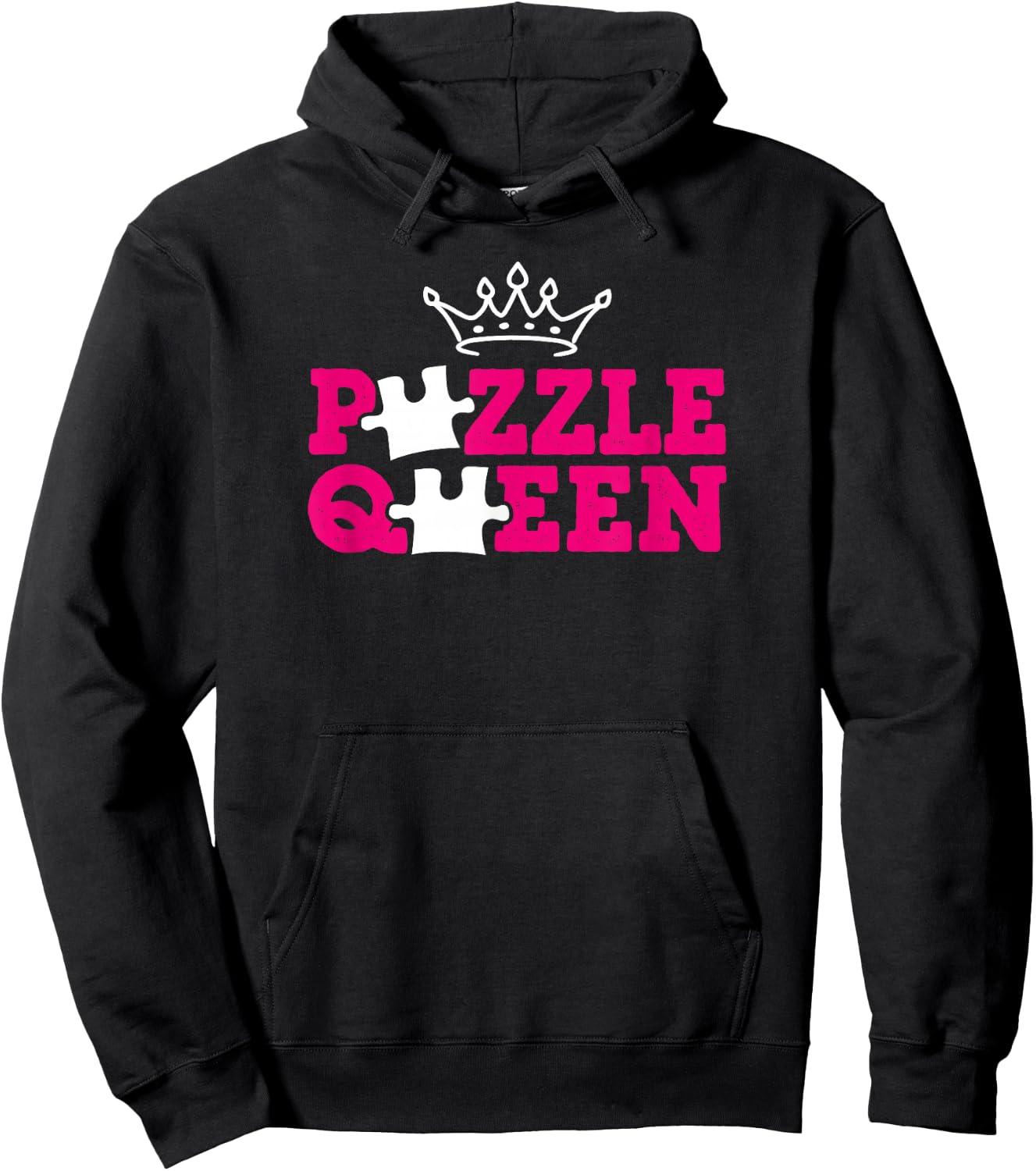 Funny Puzzle Queen Jigsaw Puzzle Lovers Dissectologist Women Hoodie - Hoodie | Black