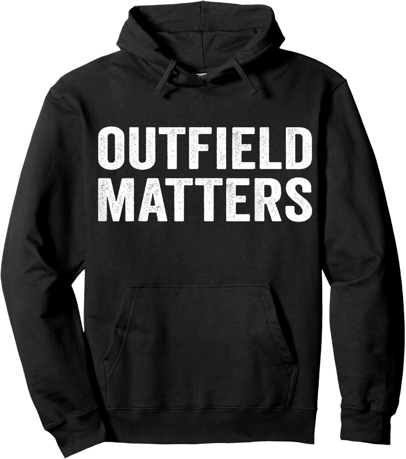 Funny Baseball Outfield Matters Outfielders Hoodie - Hoodie | Black