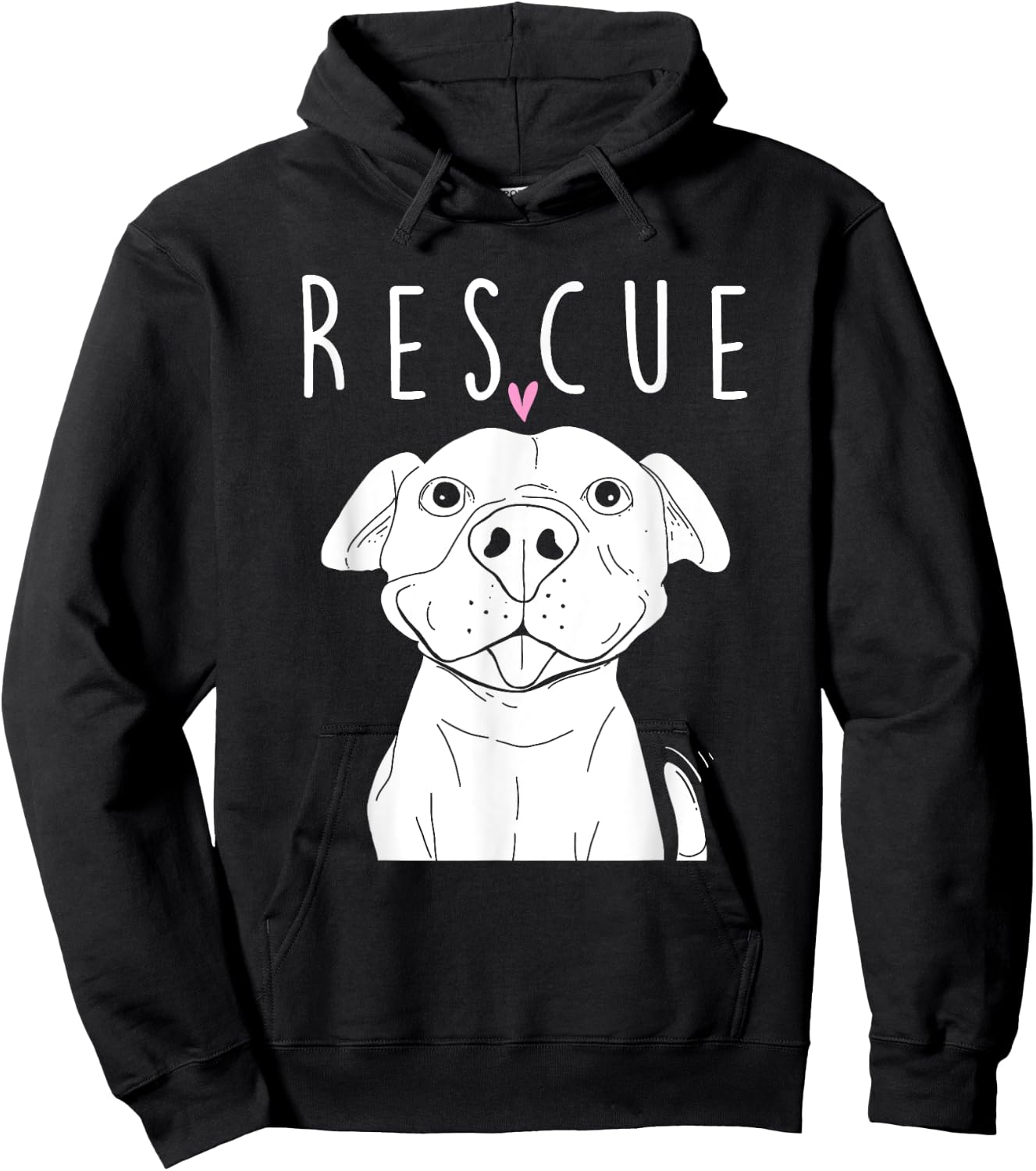 Rescue Pitbull Dog Trainer Breeder Pet Owner Canine Lover Women Kids Hoodie - Hoodie | Black