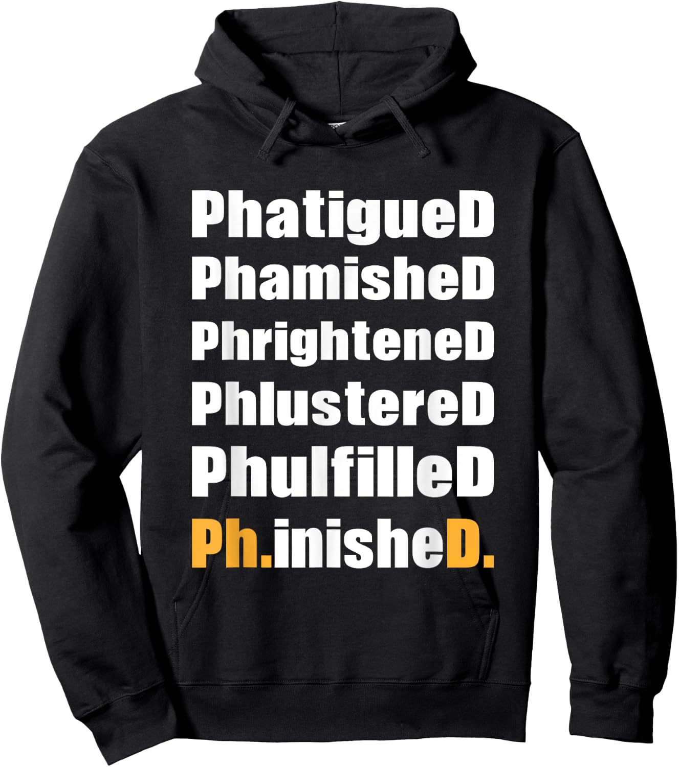 Funny PhD Phinished Graduation 2025 Doctors Degree Women Hoodie - Hoodie | Black