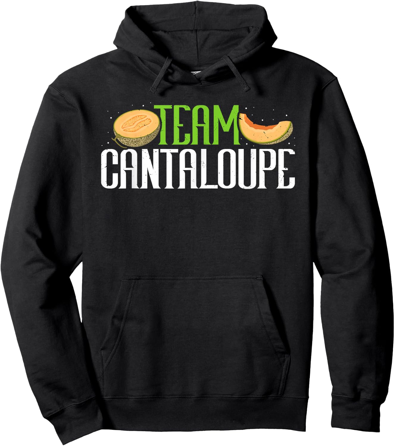 Team Cantaloupe Funny Melon Summer Fruit Lover Farmers Women Hoodie - Hoodie | Black