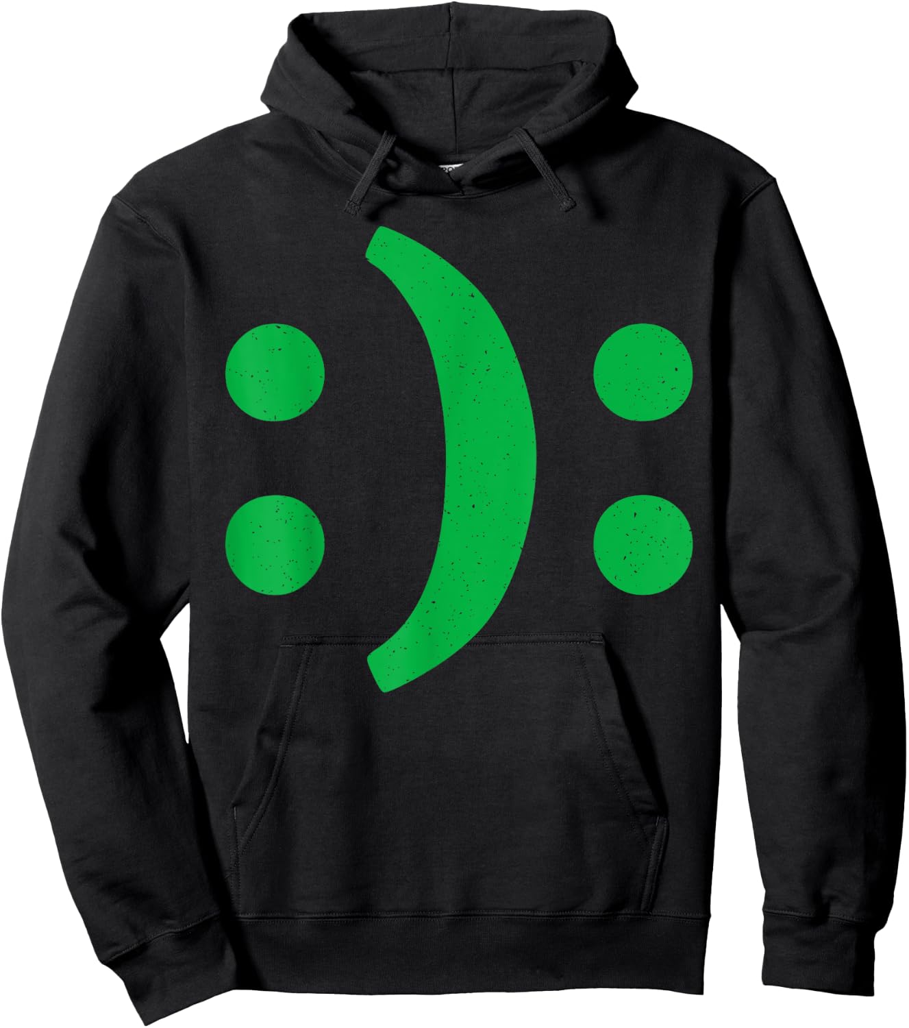 Minimal art Of Happy Sad Face For Bipolar Disorder Awareness Hoodie - Hoodie | Black