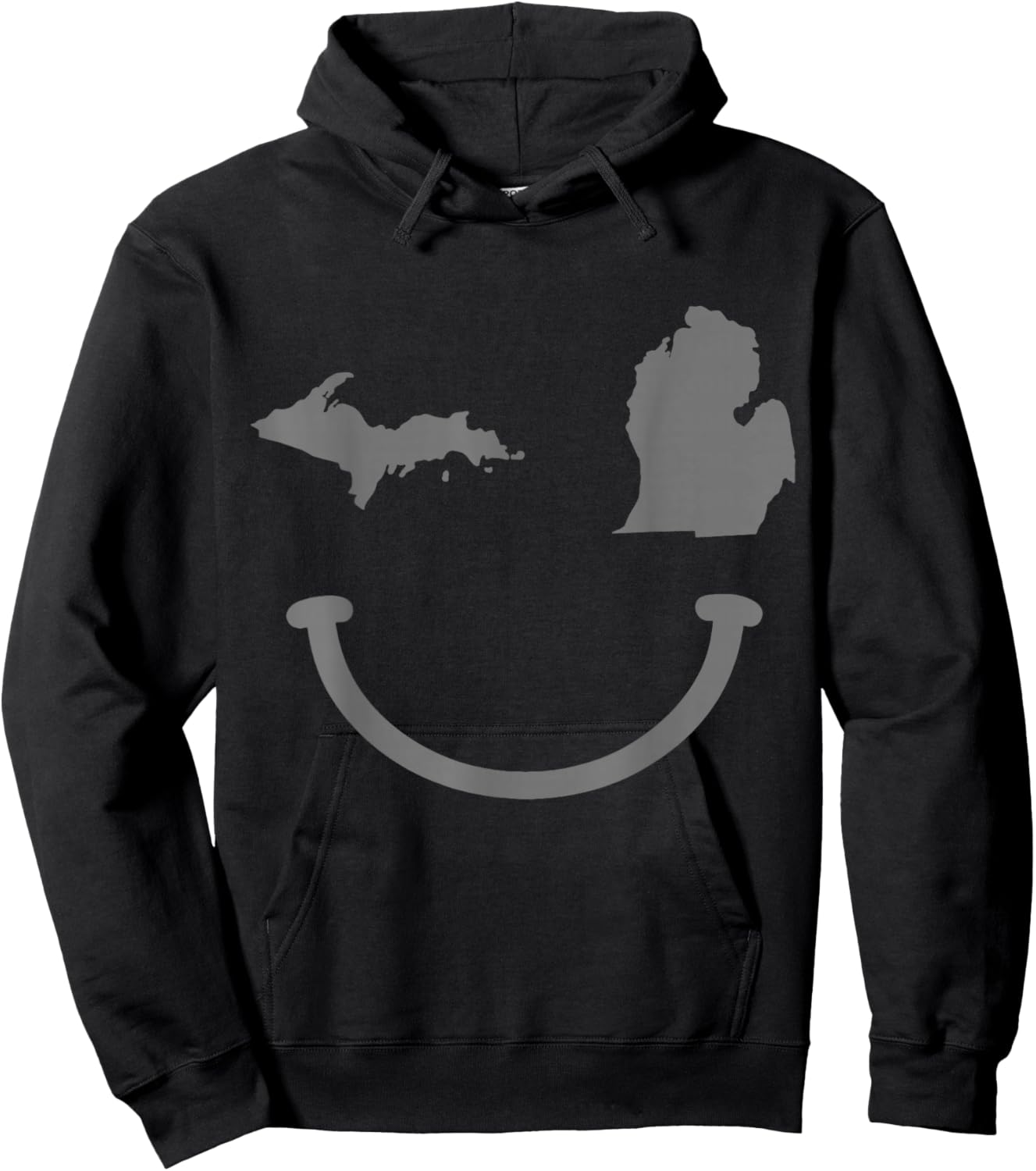 Michigan Pride State Map Vintage Funny Hoodie - Hoodie | Black