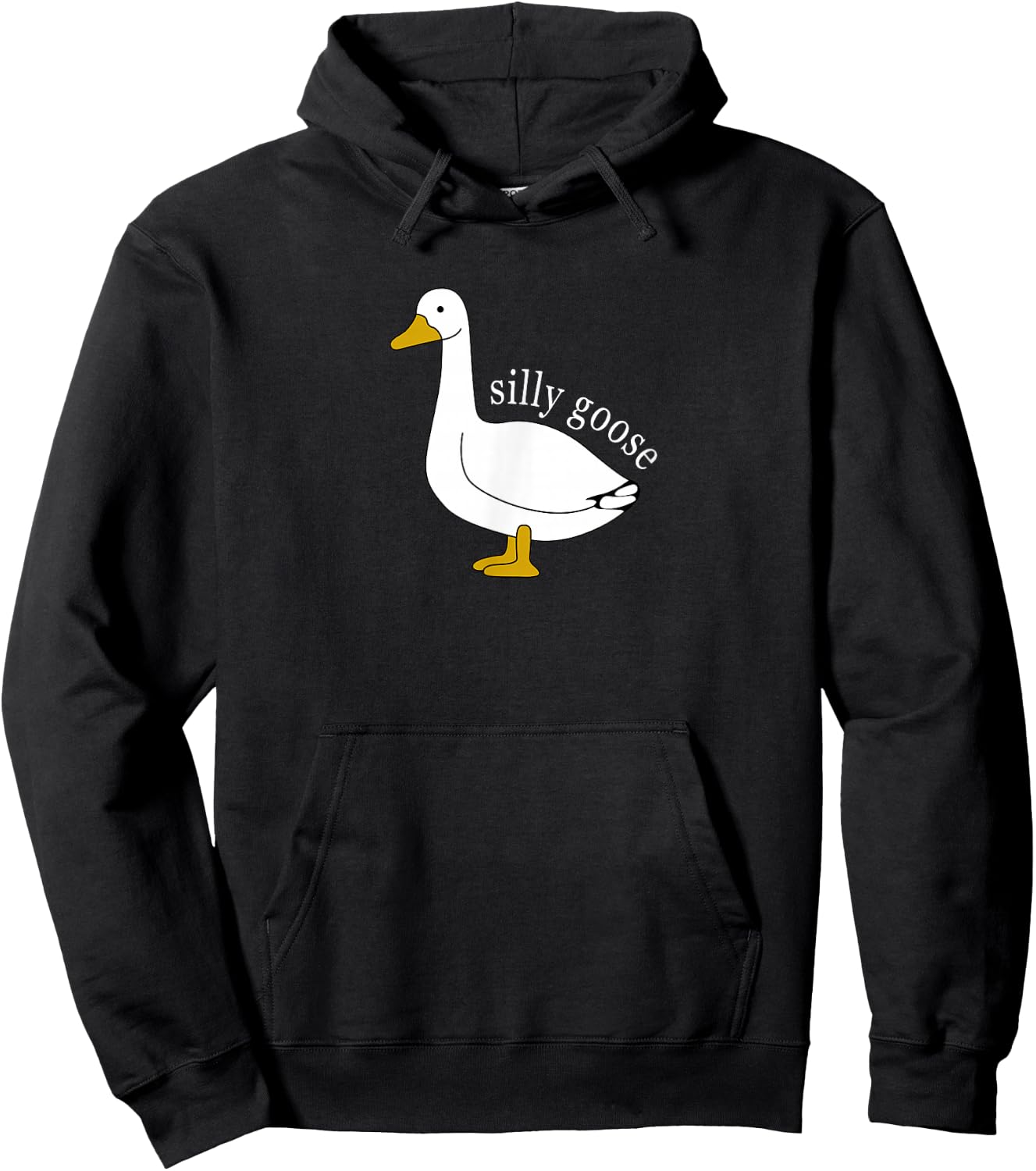 Funny Silly Goose Meme Cute Goose Aesthetic Trendy Clothing Hoodie - Hoodie | Black