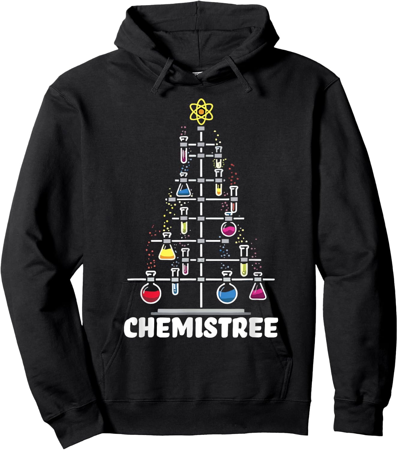 Science Christmas Oh Chemist Tree Chemistree Chemistry Hoodie - Hoodie | Black