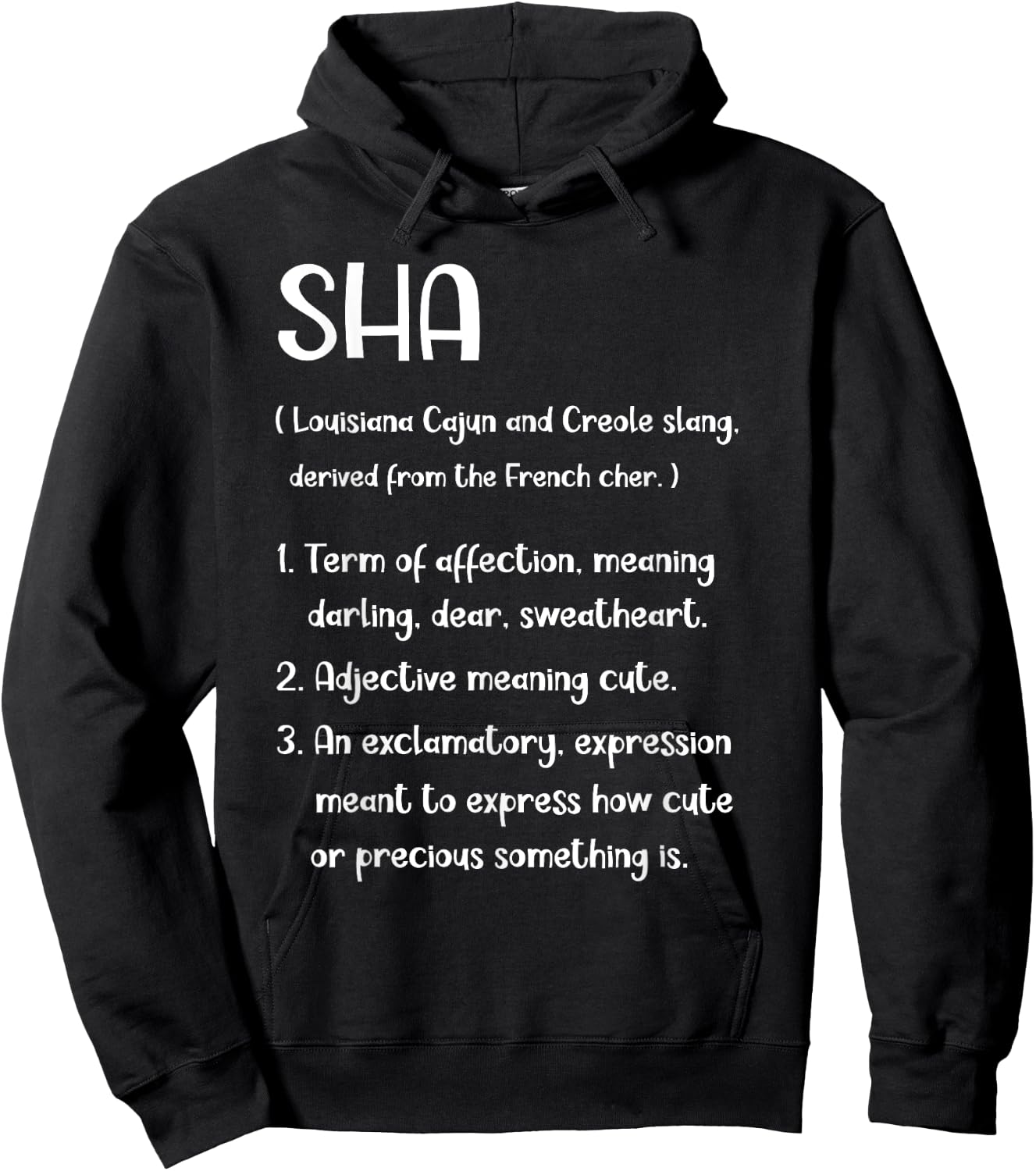 Creole Cajun Culture SHA Louisiana State New Orleans Hoodie - Hoodie | Black