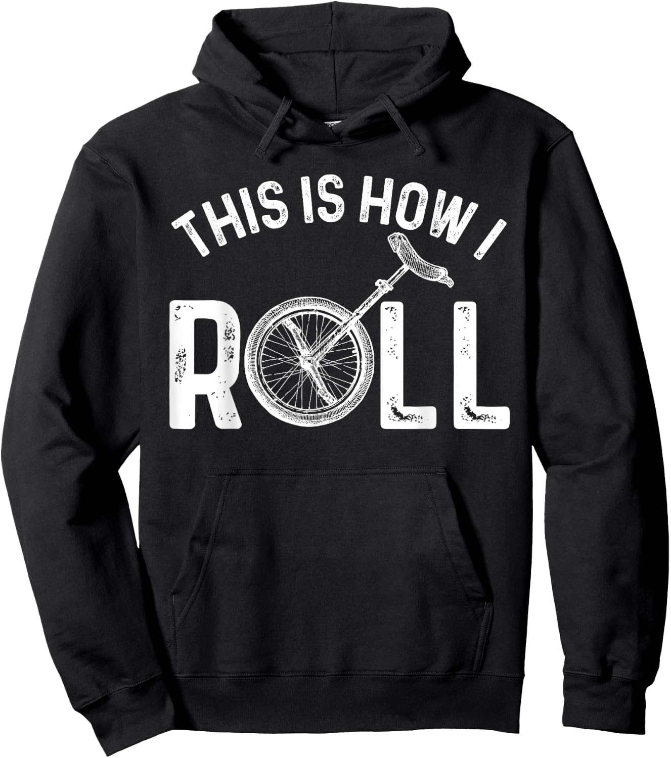 Funny Unicycling Design Women Monocycle Rider Humor Hoodie - Hoodie | Black