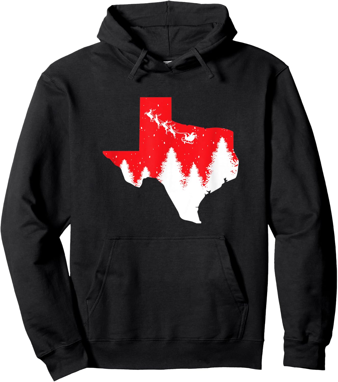 Texas Matching Family Christmas Shirts Pajamas Top Hoodie - Hoodie | Black