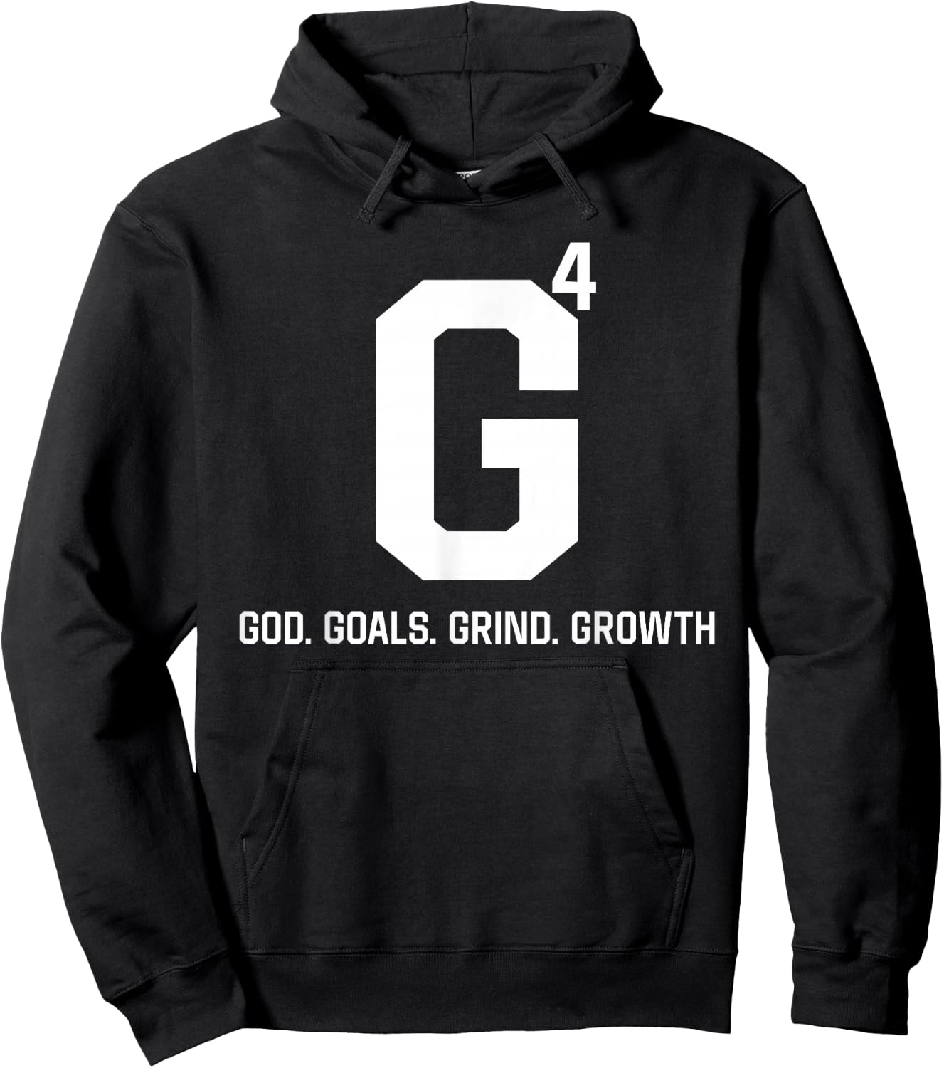 G4 God Goals Grind Growth Hoodie - Hoodie | Black