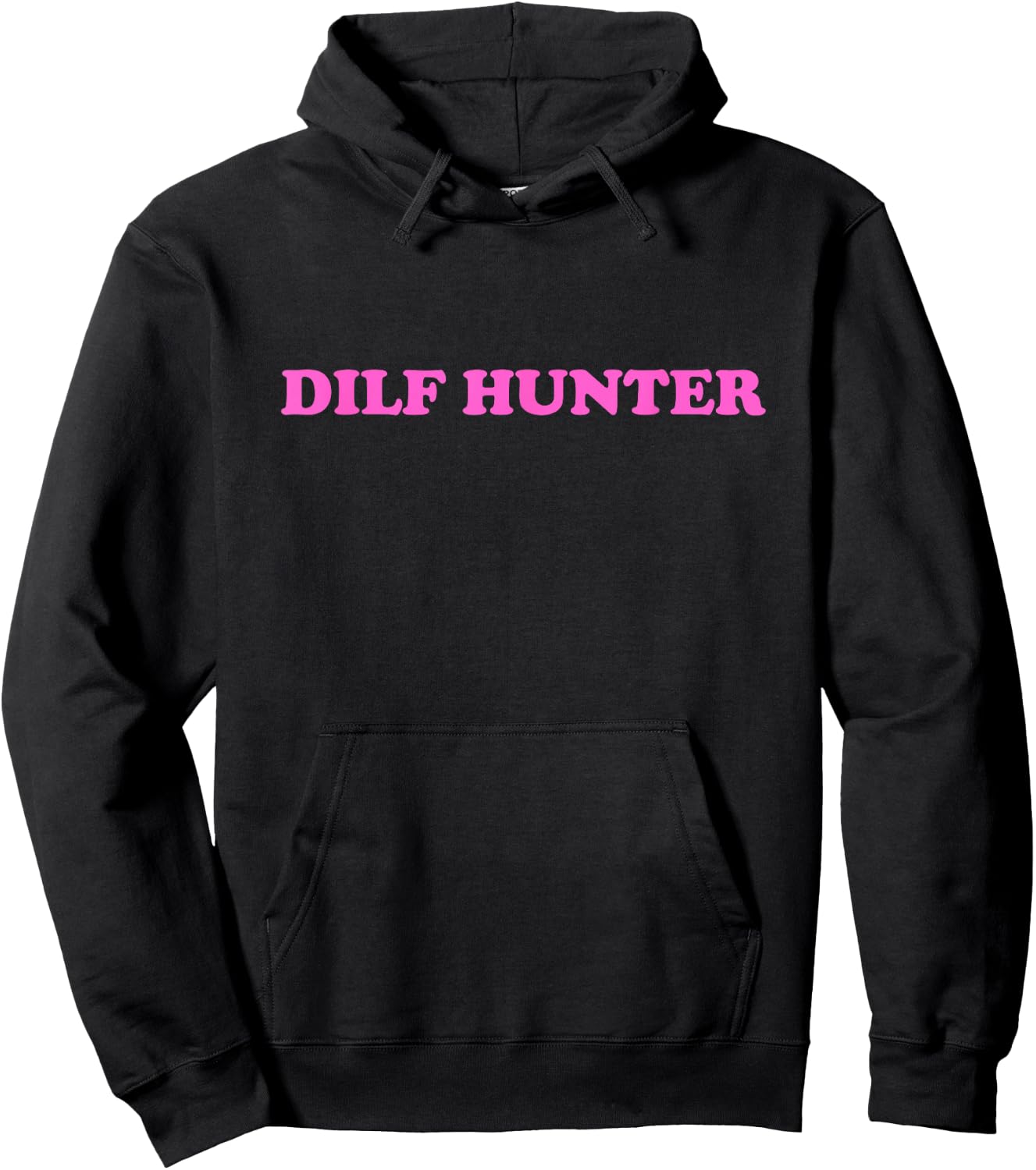 DILF HUNTER Black Modern Dilf Hunter Hoodie - Hoodie | Black