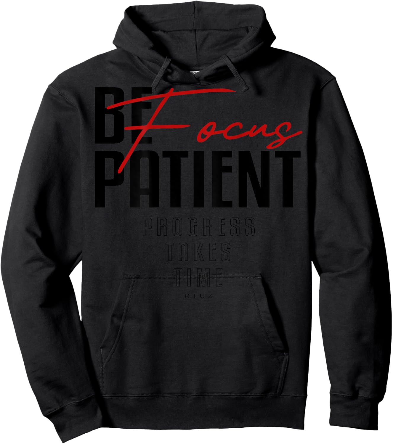 Fitness Quote Y2K Gym Training Back Print Yoga Sport Workout Hoodie - Hoodie | Black
