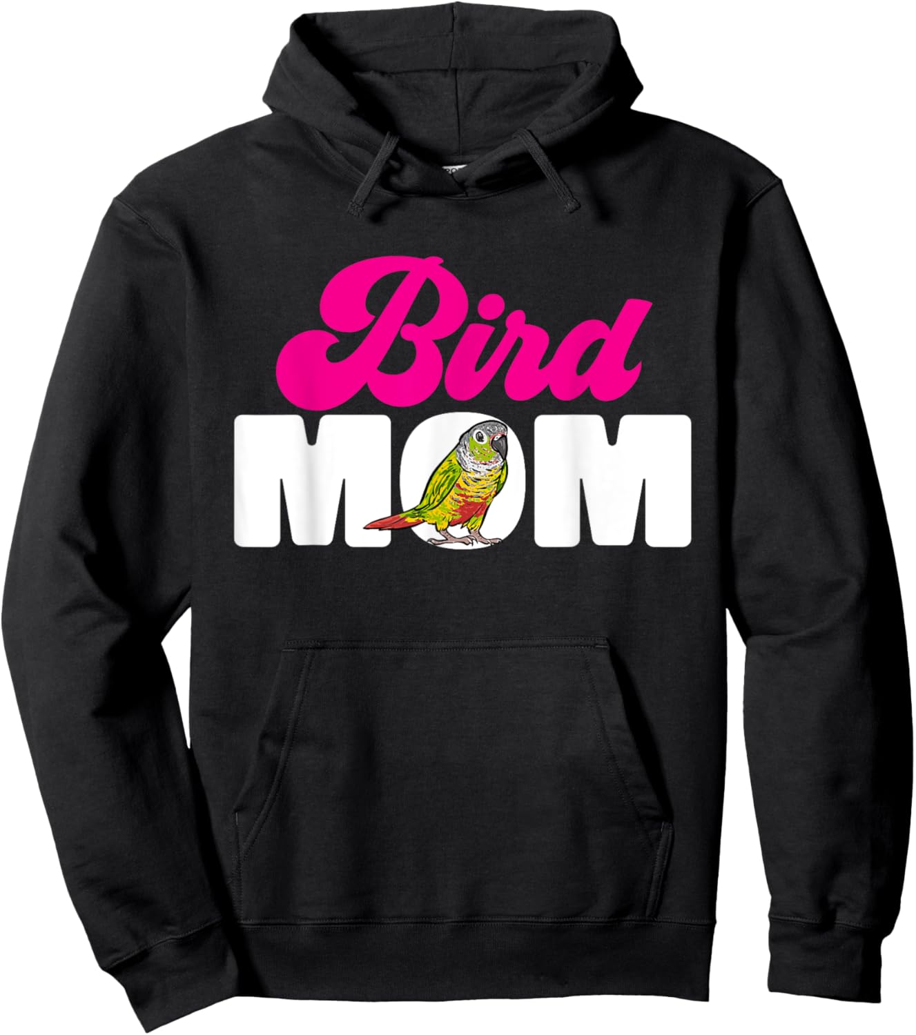 Green Cheek Conure Bird Mom Parrot Bird Conure Hoodie - Hoodie | Black