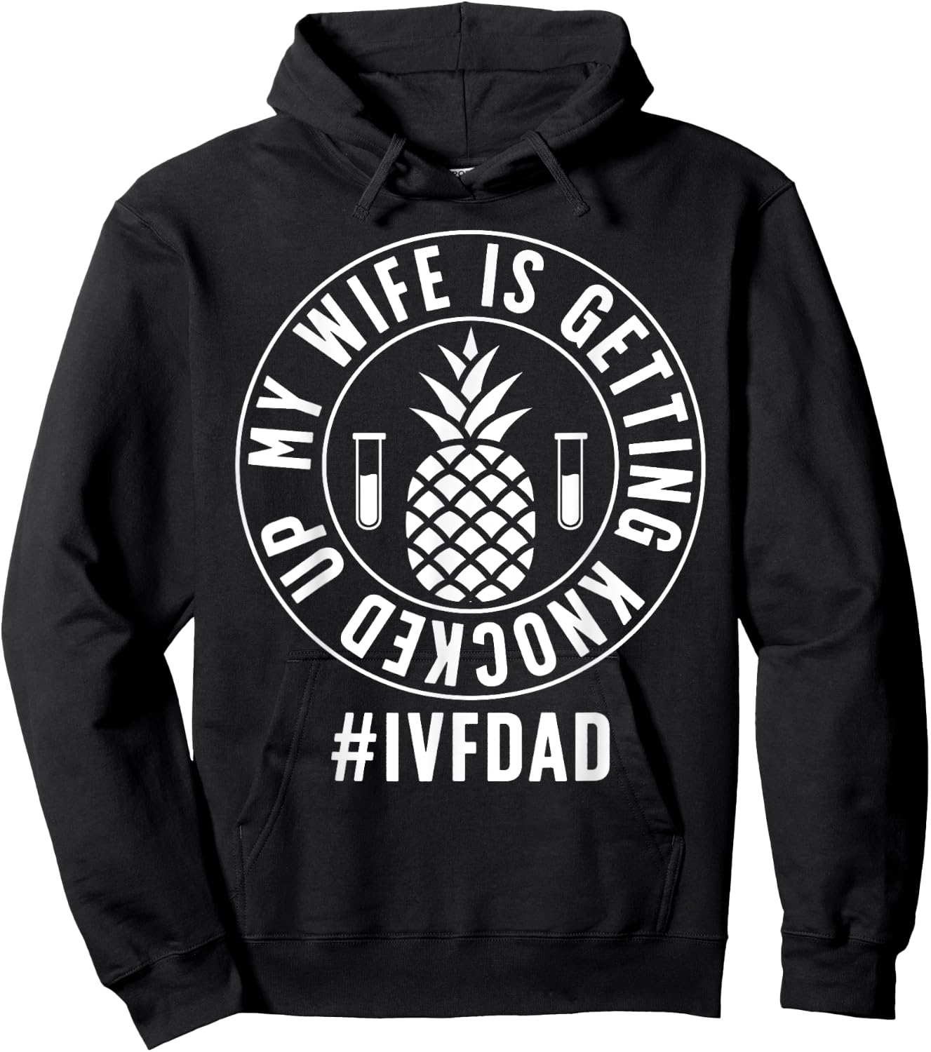 IVF Dad Embryo Transfer Day IVF Funny IVF Father Hoodie - Hoodie | Black
