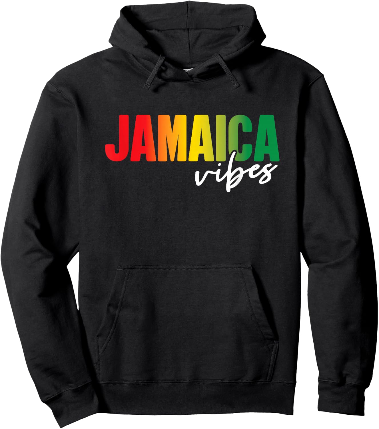 Retro Jamaica Vibes Jamaican Girls Vacation Souvenir Hoodie - Hoodie | Black