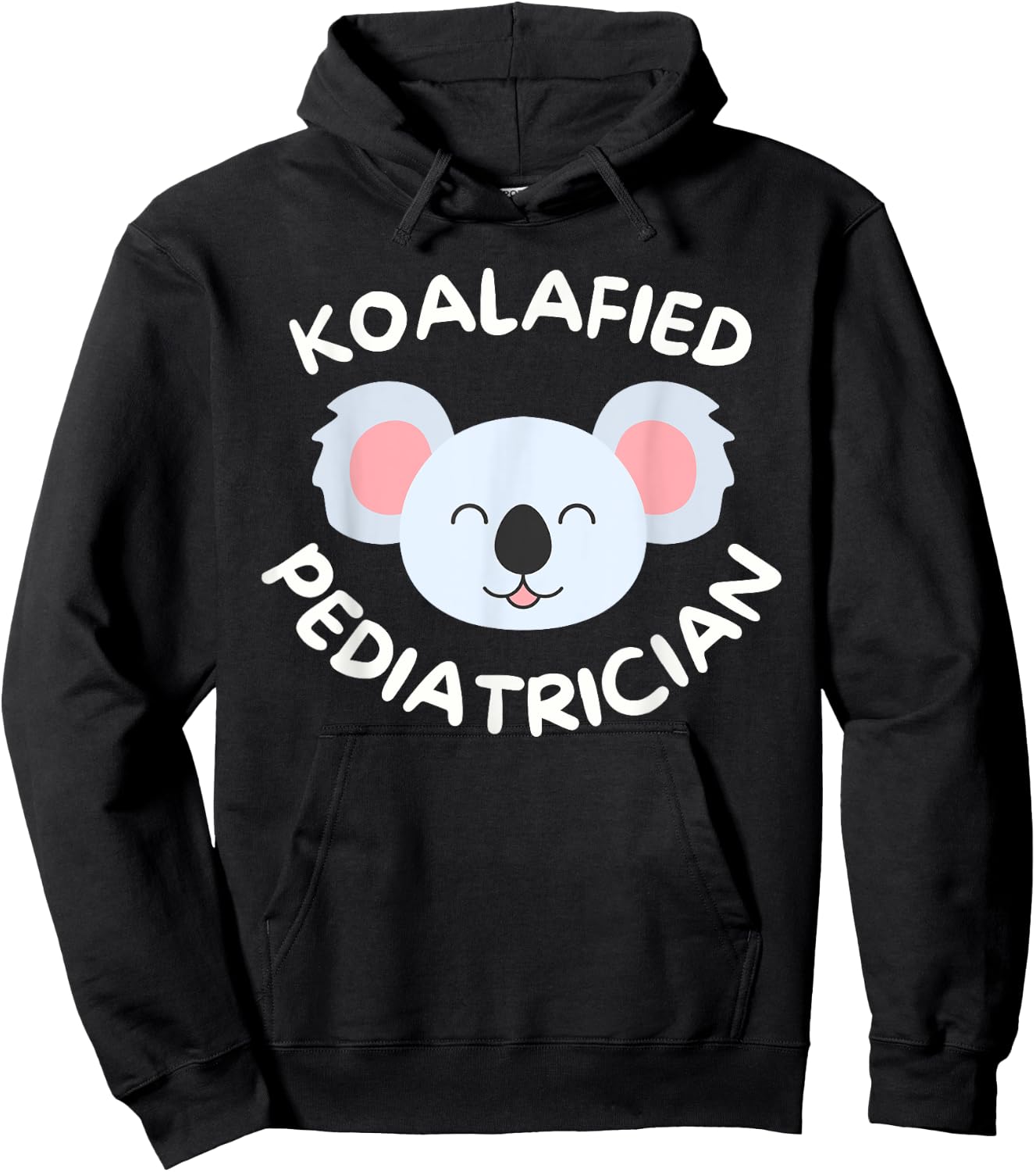 Koalafied Pediatrician Pediatric Resident Cute Doctor Koala Hoodie - Hoodie | Black
