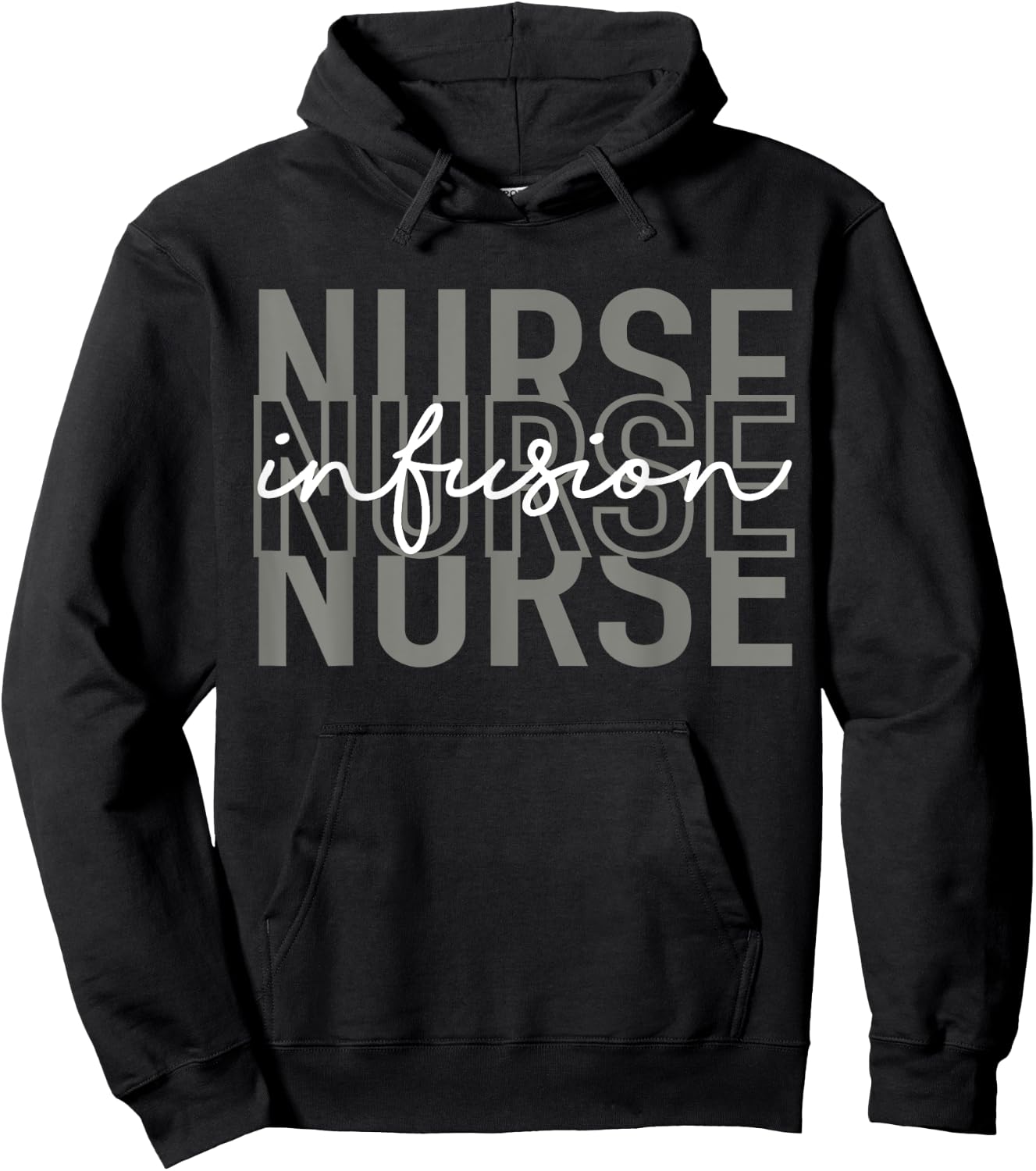 Infusion Nurse Intravenous IV Therapy Oncology Nurse Funny Hoodie - Hoodie | Black