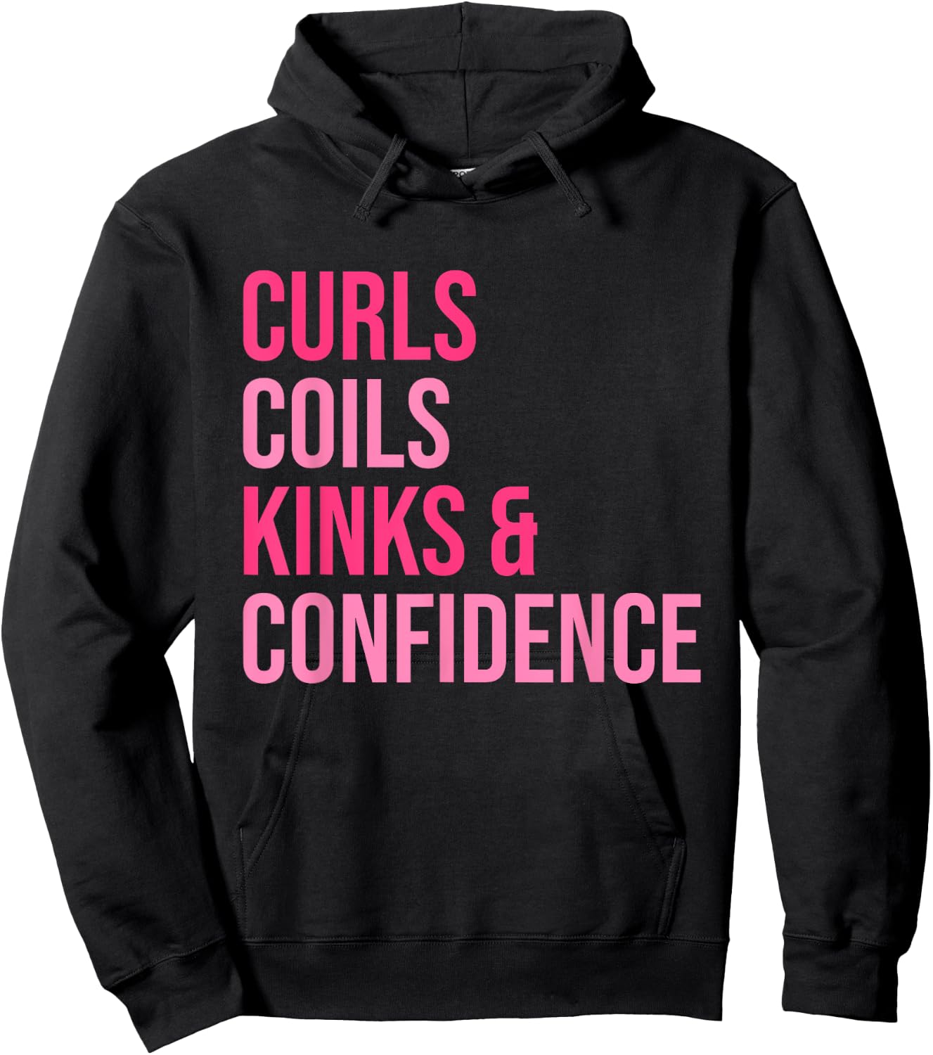 Curls Coils Kinks & Confidence Apparel Hoodie - Hoodie | Black