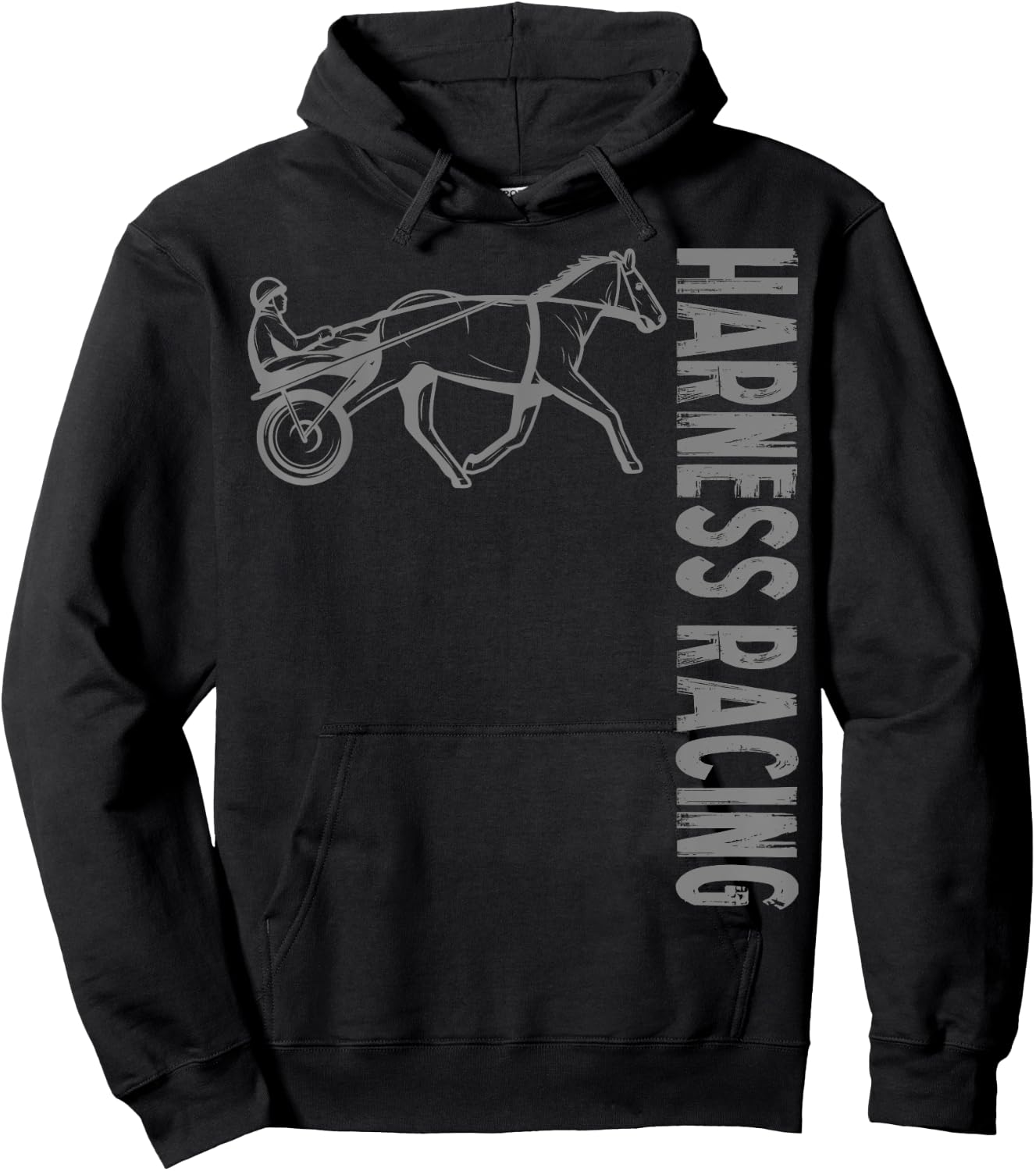 Horse Lover Sports Harness Racing Hoodie - Hoodie | Black