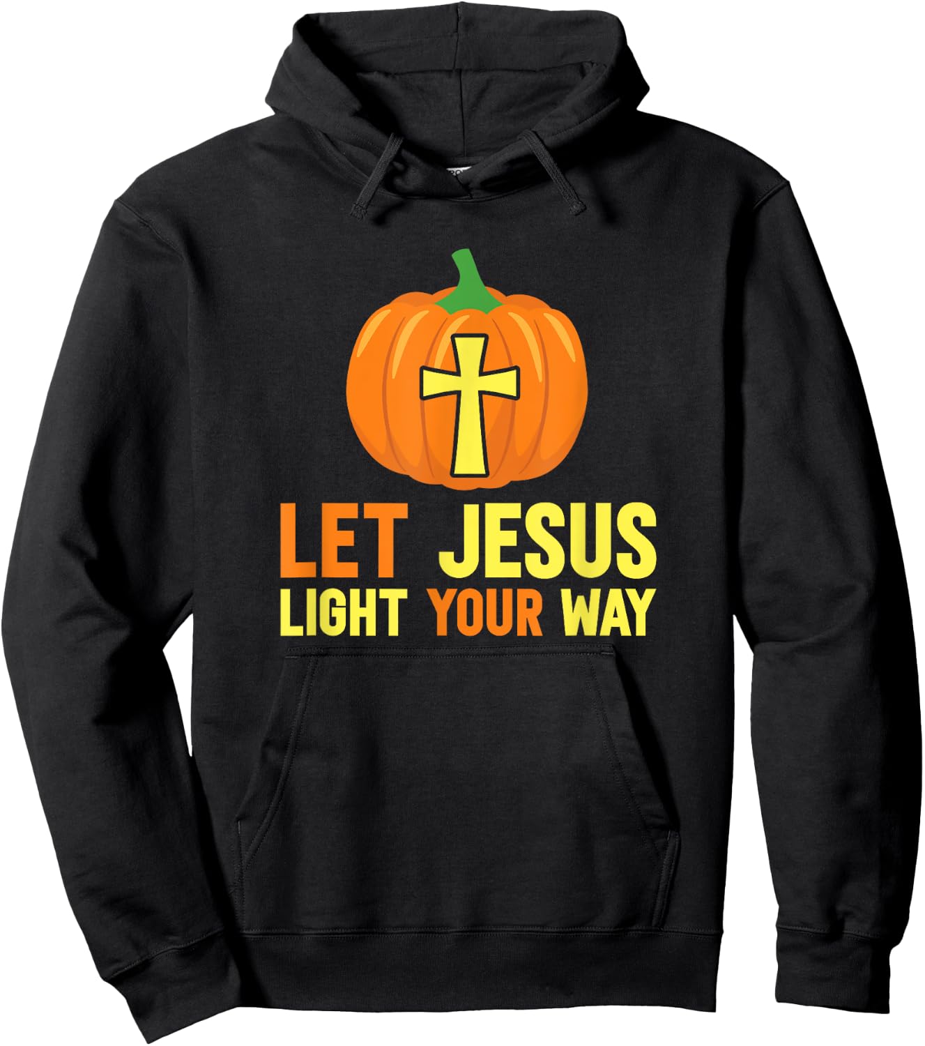 Let Jesus light your path Christians against Halloween Hoodie - Hoodie | Black