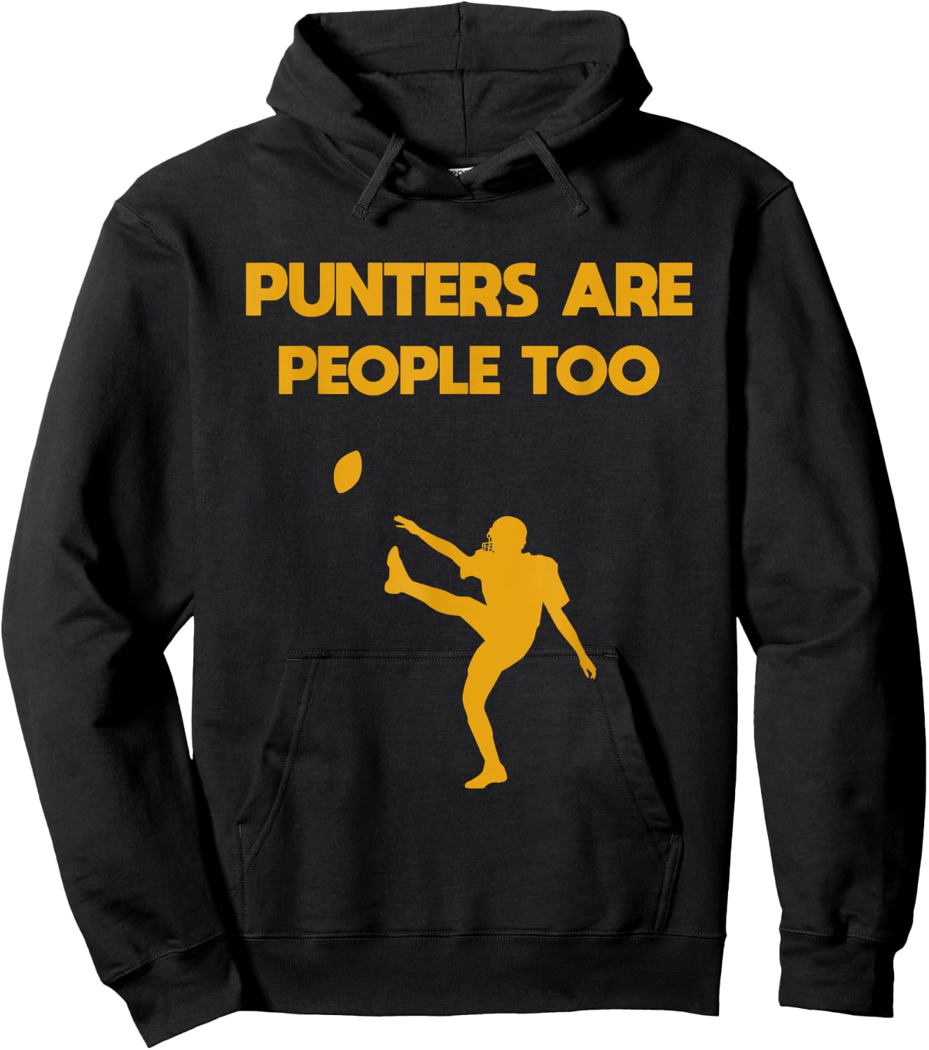 Punters Are People Too Football Hoodie - Hoodie | Black