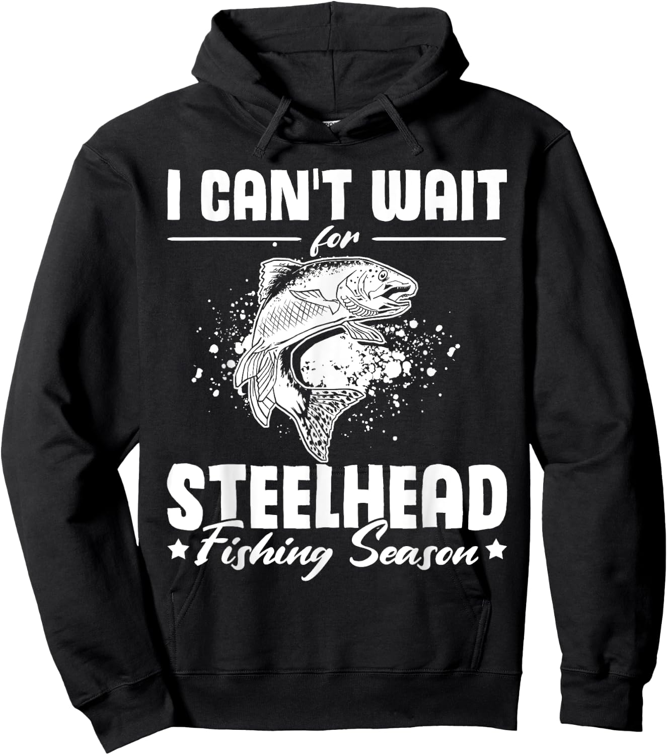 Countdown to Steelhead Fishing Season Hoodie - Hoodie | Black