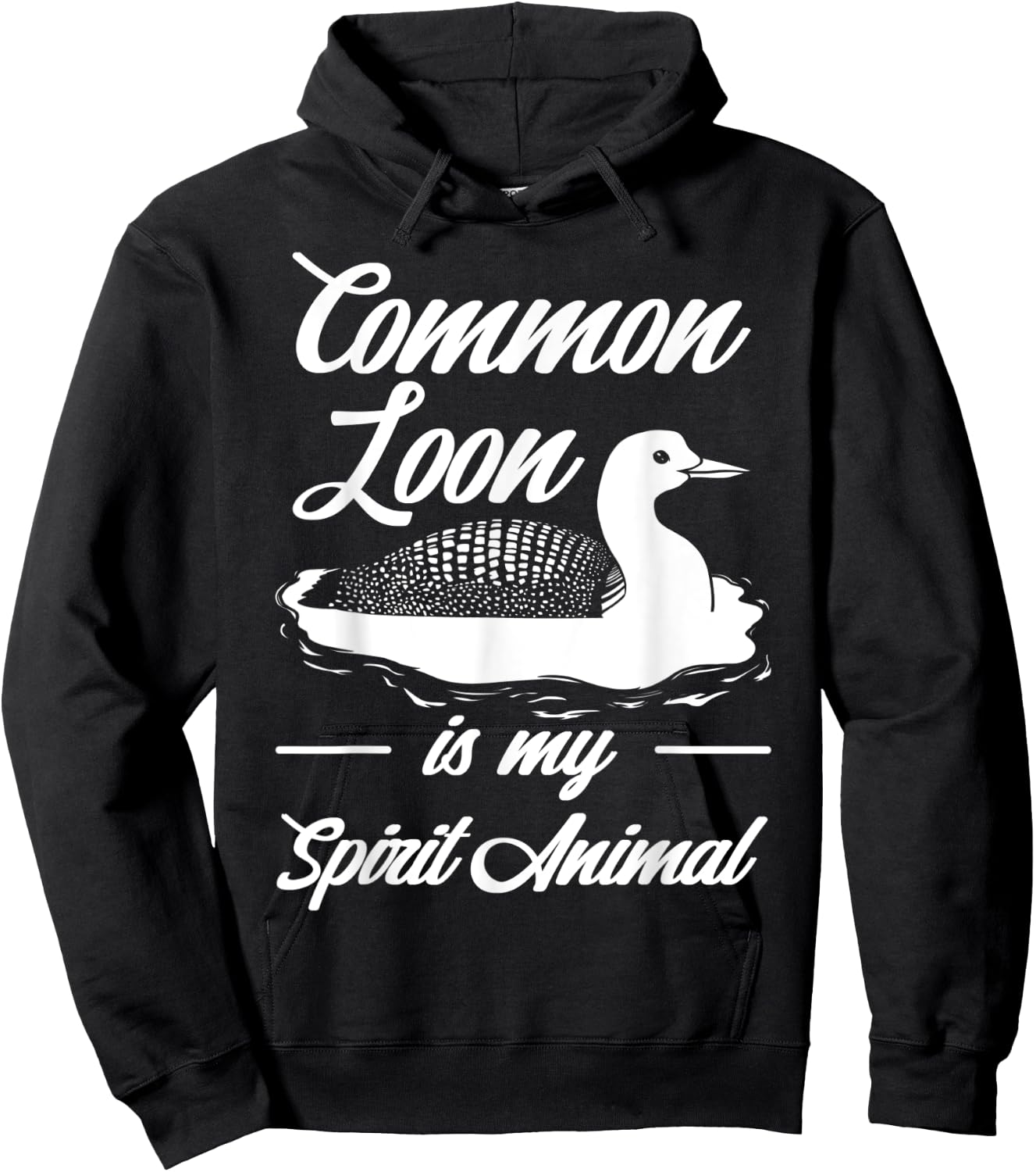 Common Loon Bird Ducks Funny Cute Hoodie - Hoodie | Black