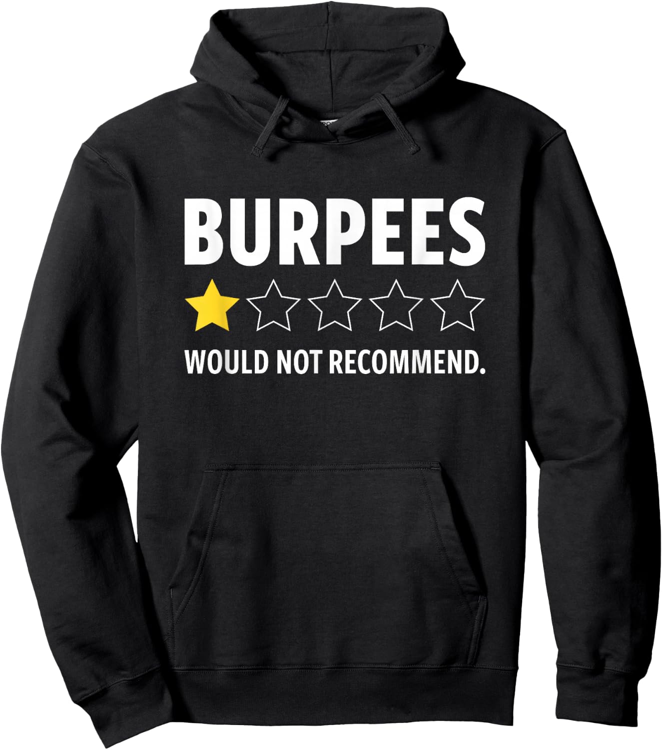 Gym Funny Fitness Burpees Bodybuilding Weightlifting Workout Hoodie - Hoodie | Black